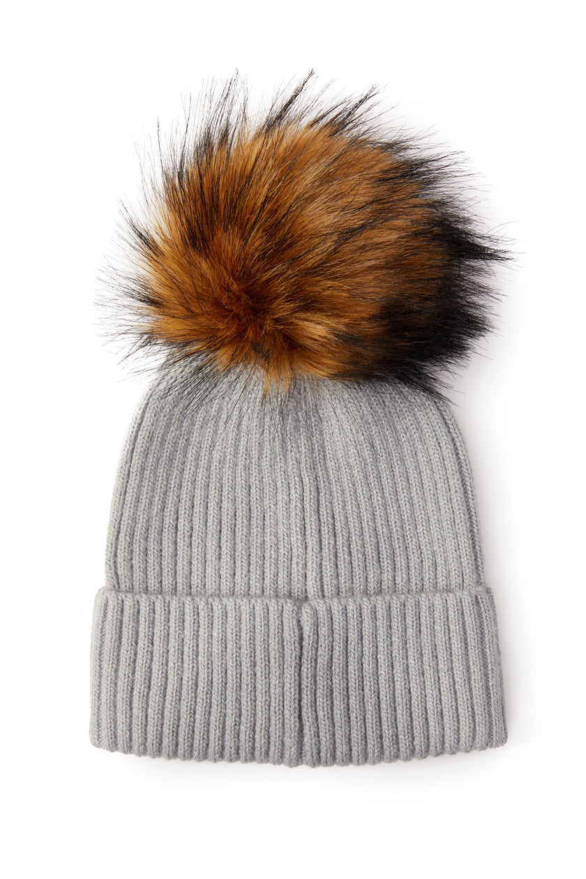 Burghley Bobble Hat (Soft Grey)