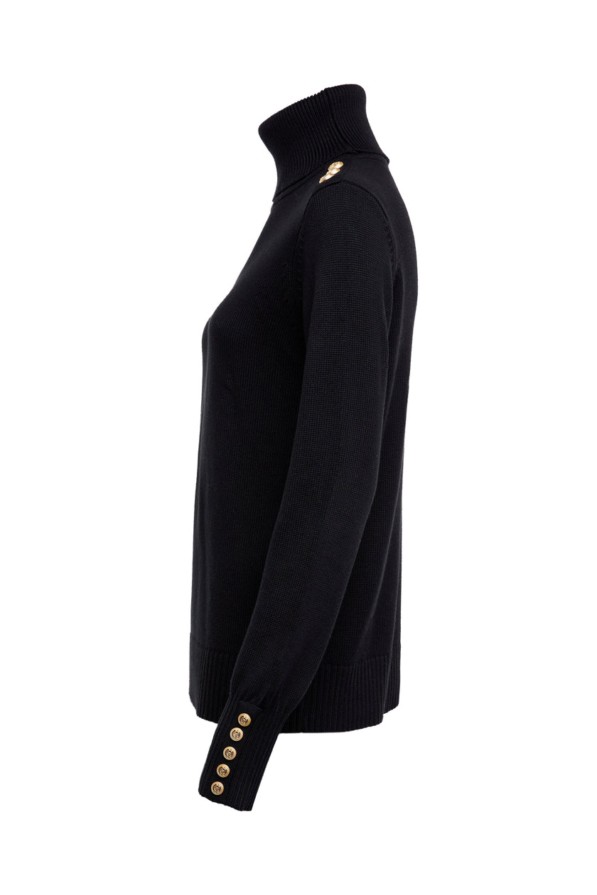 Chamonix Roll Neck Knit (Black)