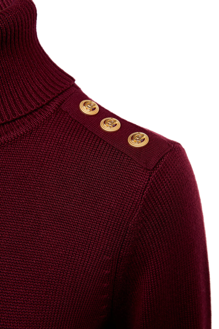 Chamonix Roll Neck Knit (Wine)