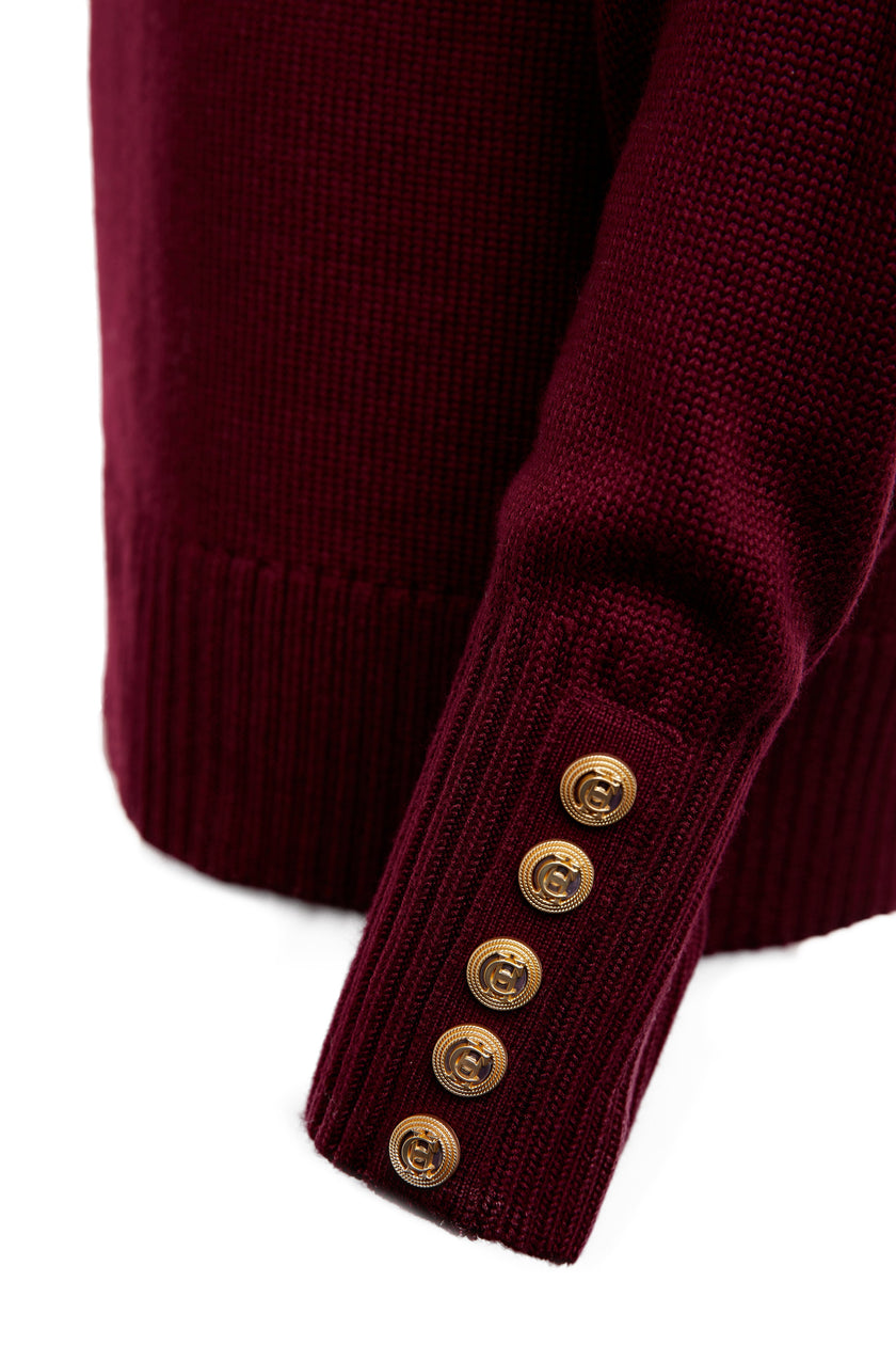 Chamonix Roll Neck Knit (Wine)