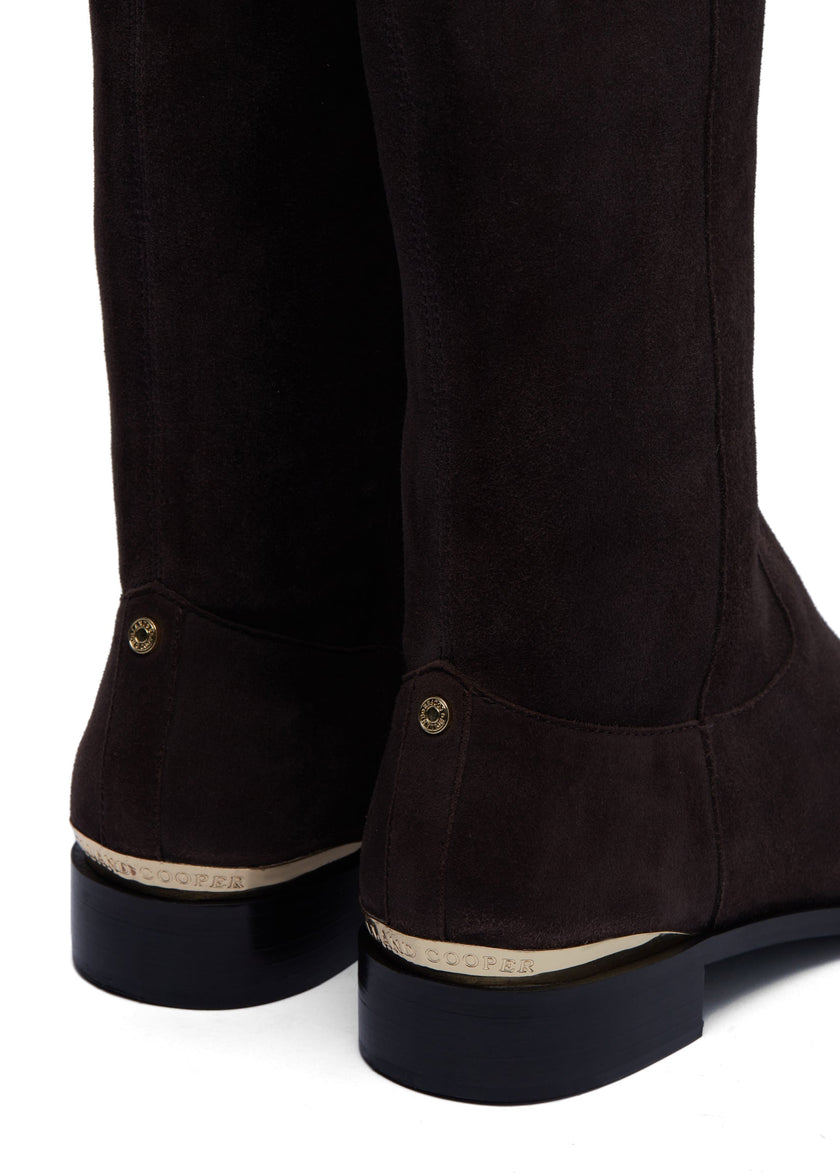 Albany Knee Boot (Chocolate Suede)