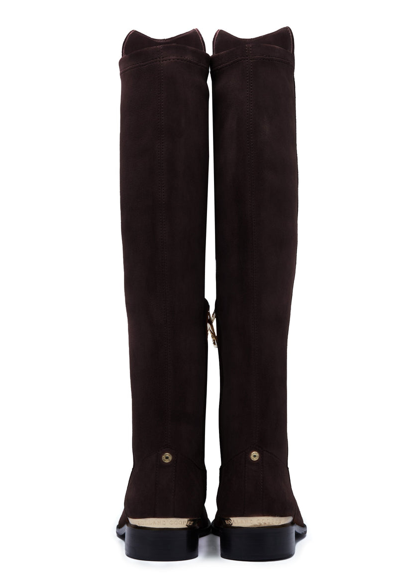 Albany Knee Boot (Chocolate Suede)