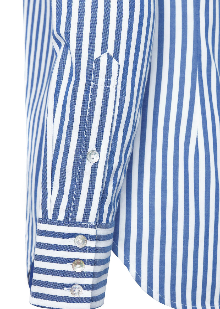 Classic Button Down Shirt (Navy Stripe)