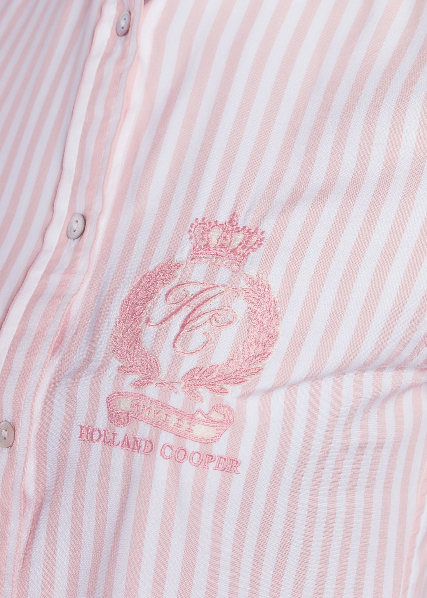 Classic Button Down Shirt (Pink Stripe)