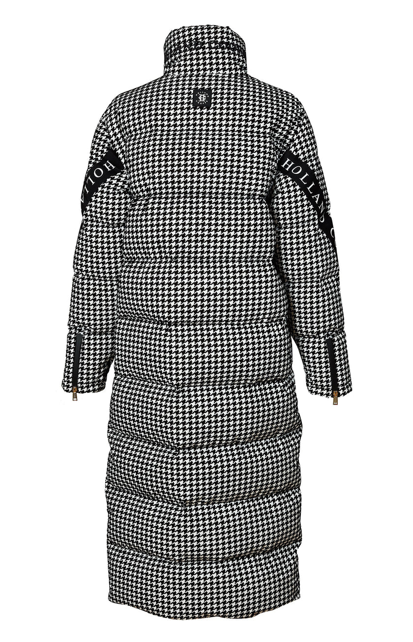 Camden Longline Coat (Houndstooth)