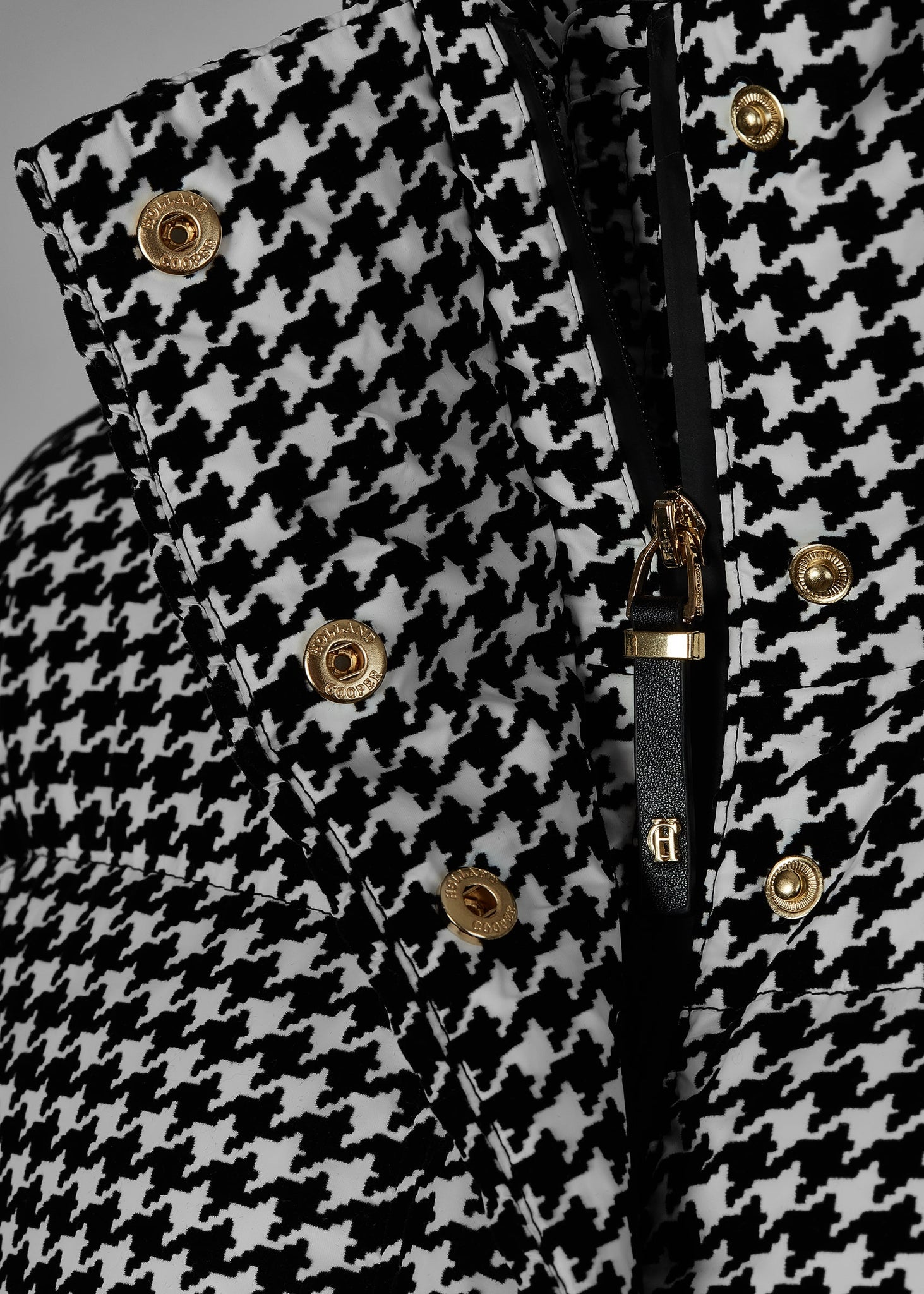 Camden Longline Coat (Houndstooth)