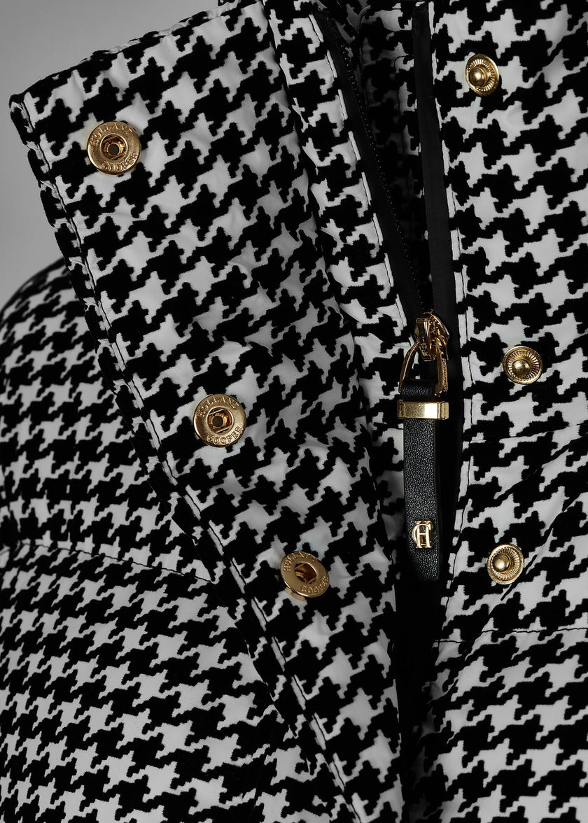 Camden Longline Coat (Houndstooth)