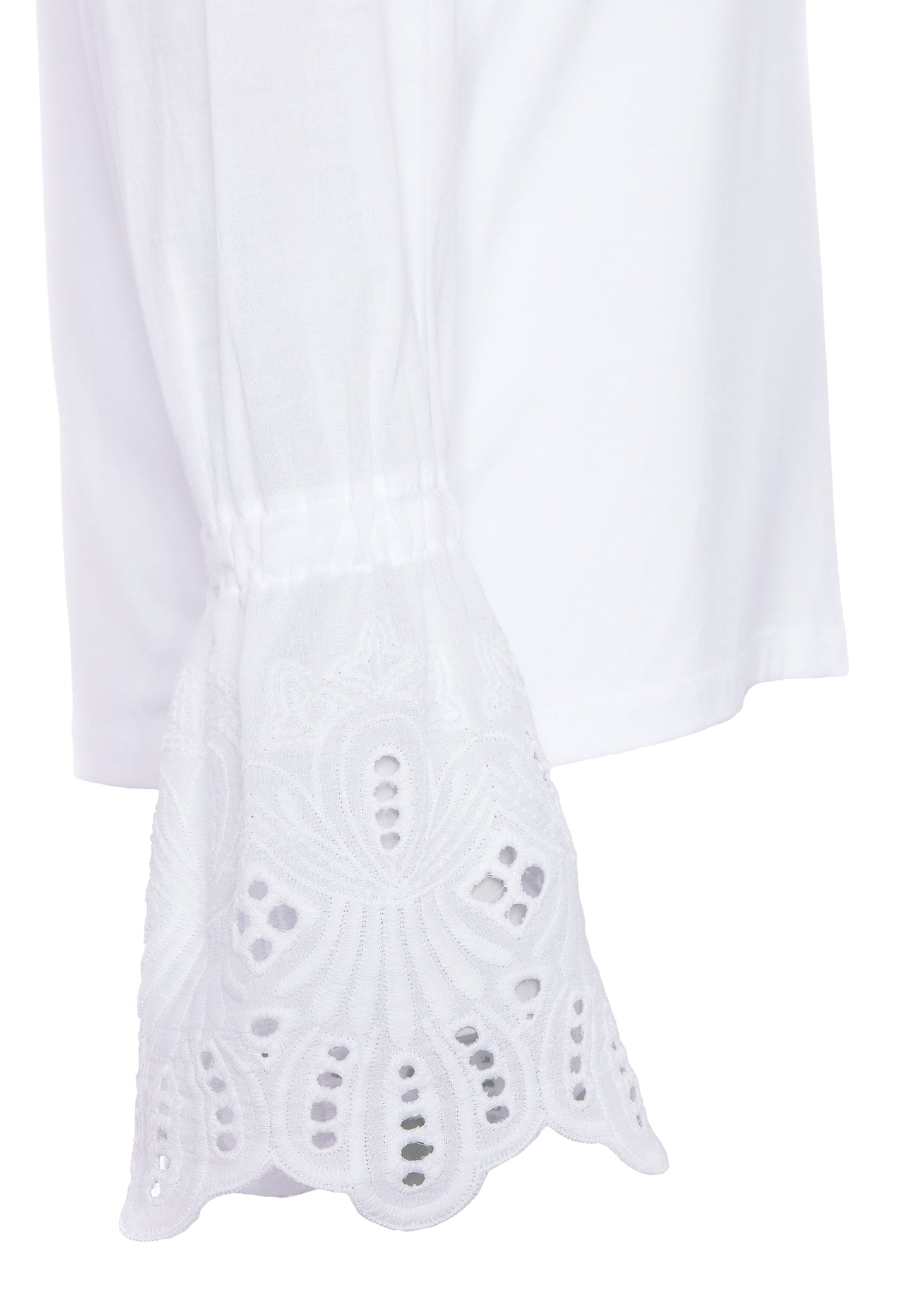 Camilla V-Neck Blouse (White)