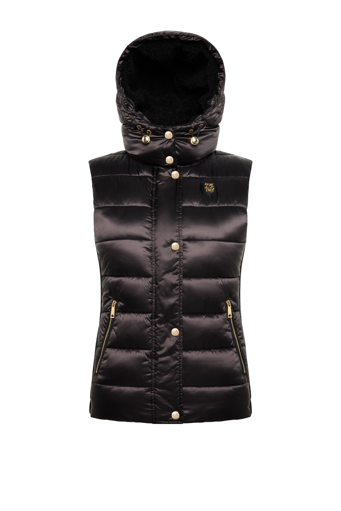 Harlow Sherpa Gilet (Deep Black)
