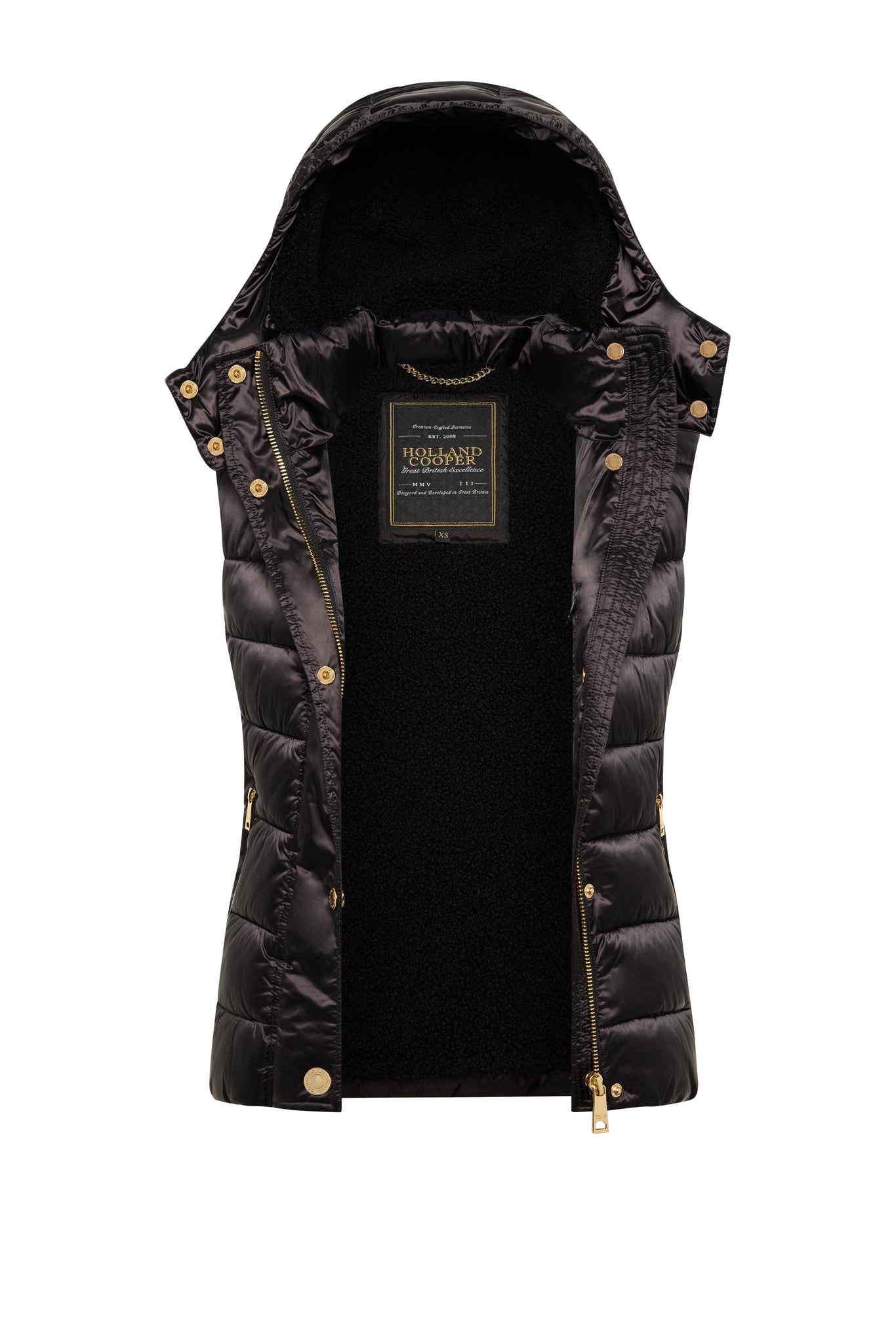 Harlow Sherpa Gilet (Deep Black)