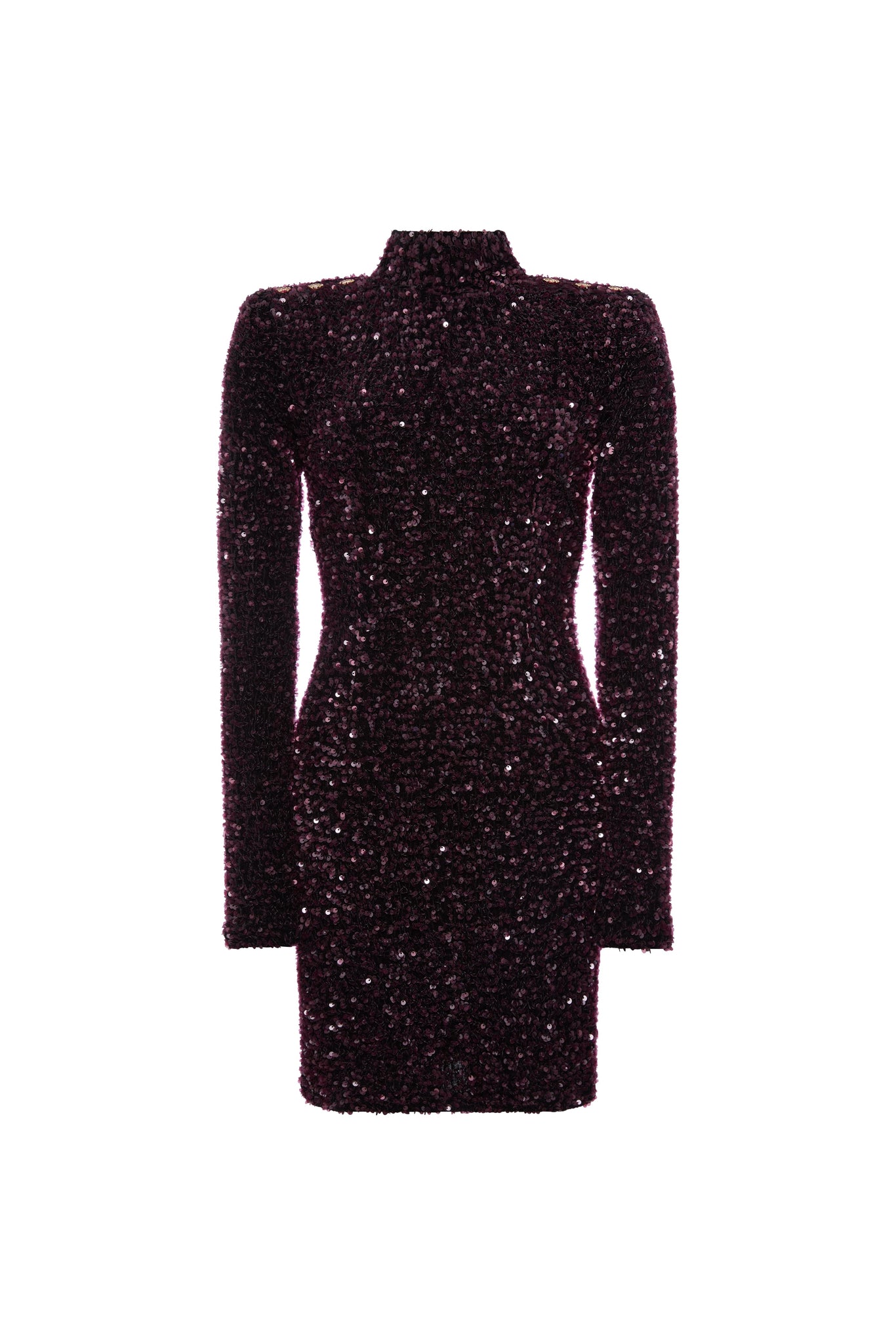 Cara Sequin Mini Dress (Burgundy)