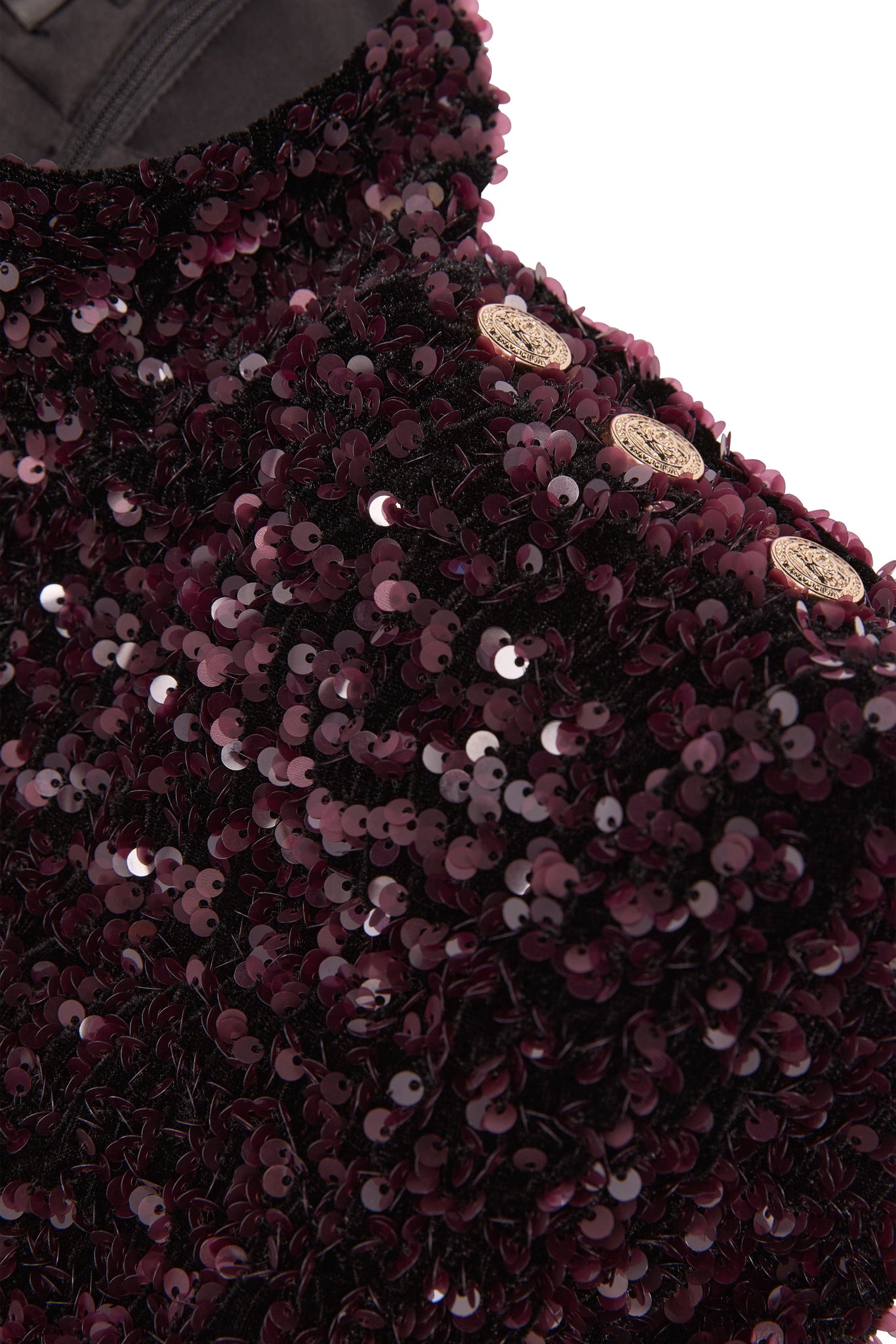 Cara Sequin Mini Dress (Burgundy)