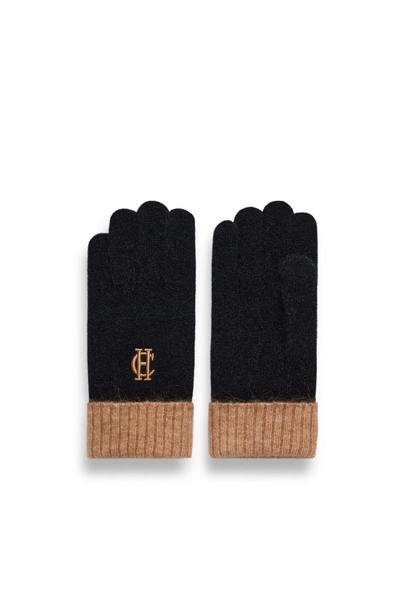 Chelsea Logo Bobble Hat & Glove Set (Black)