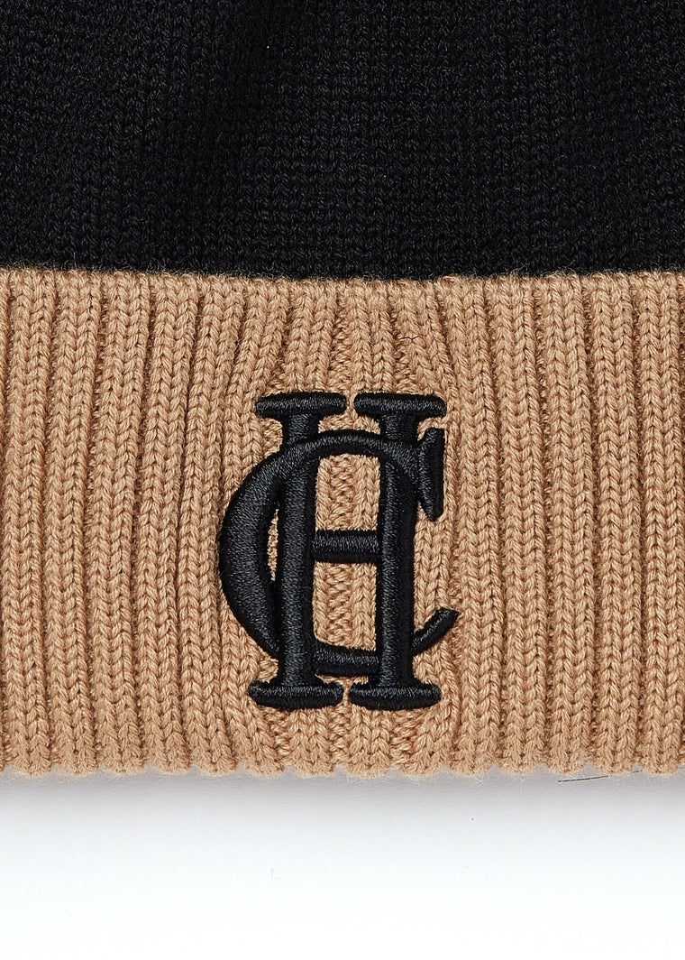 Chelsea Merino Bobble Hat (Black)