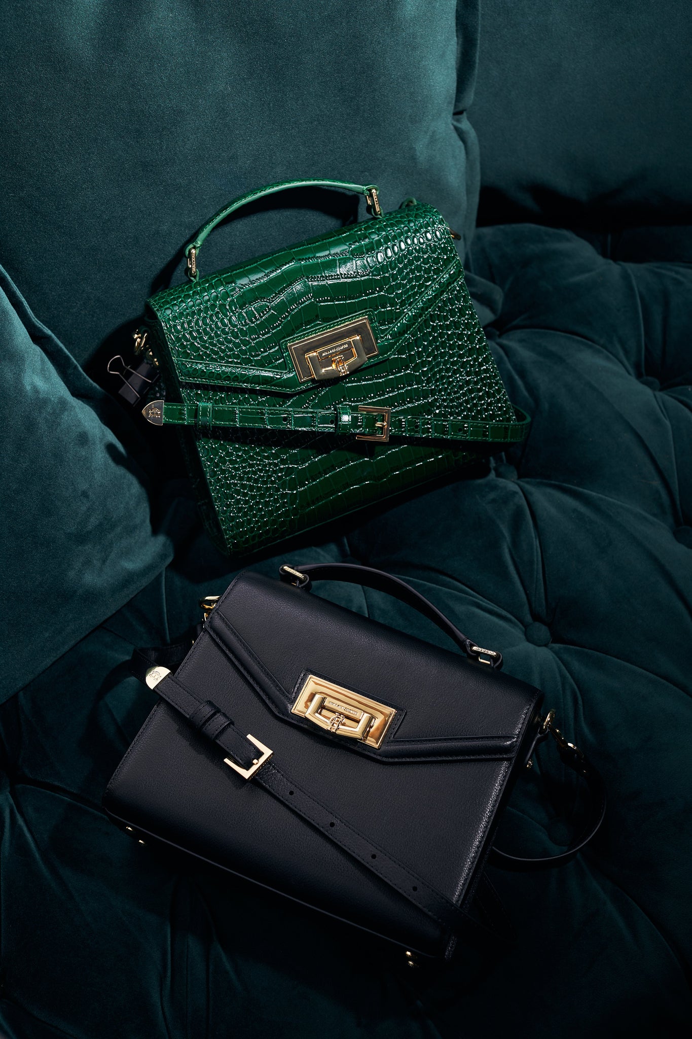 Cheltenham Bag (Emerald Croc)