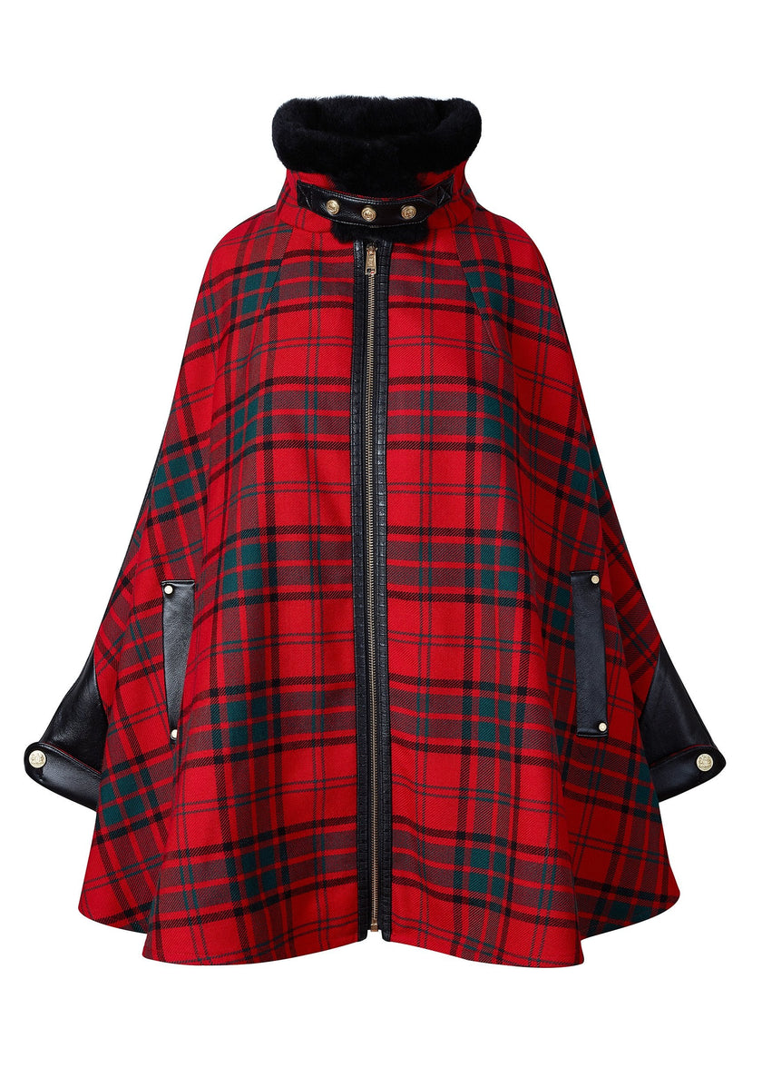 Chiltern Cape (Red Tartan)