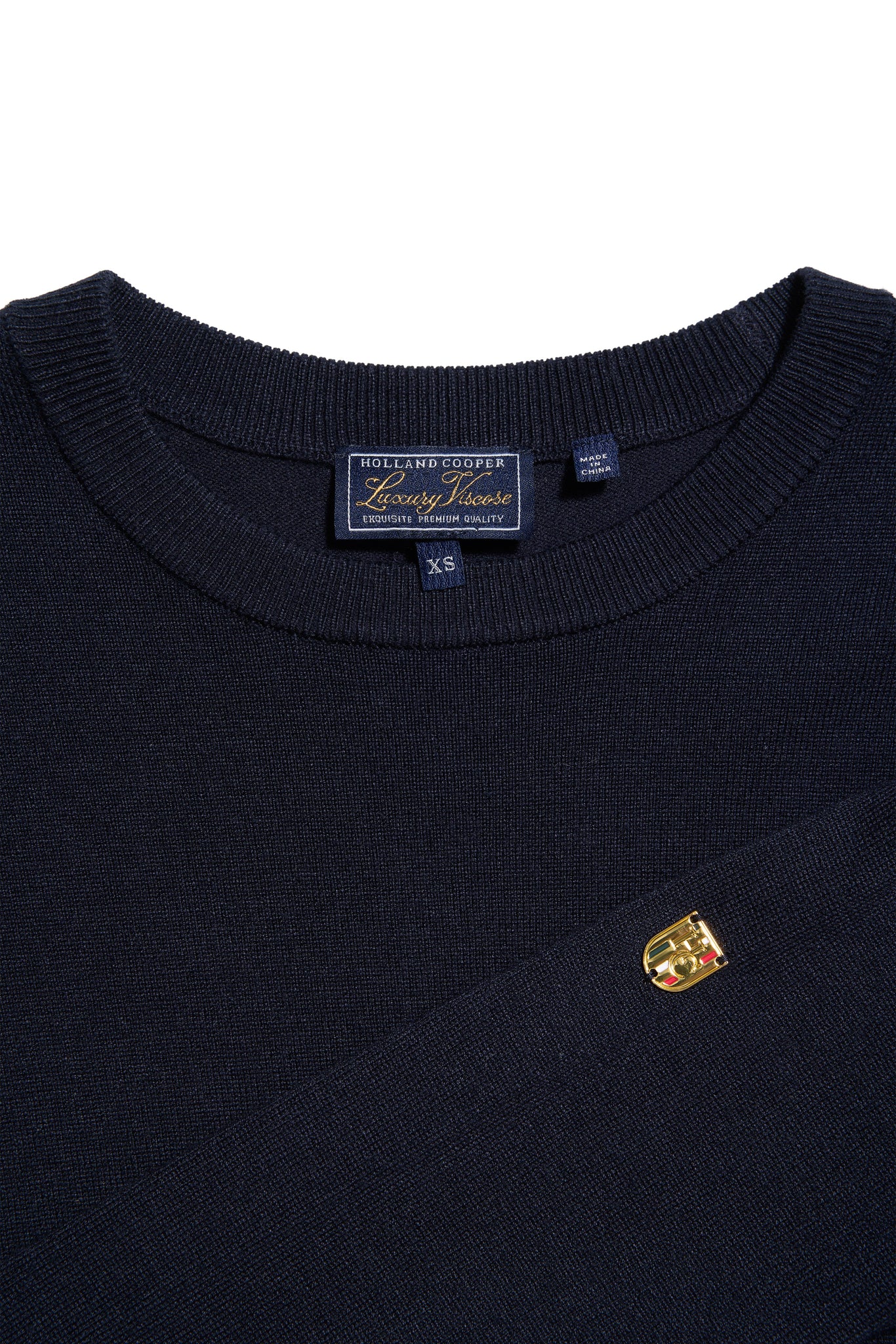 Chiltern Crew Neck Knit (Ink Navy)