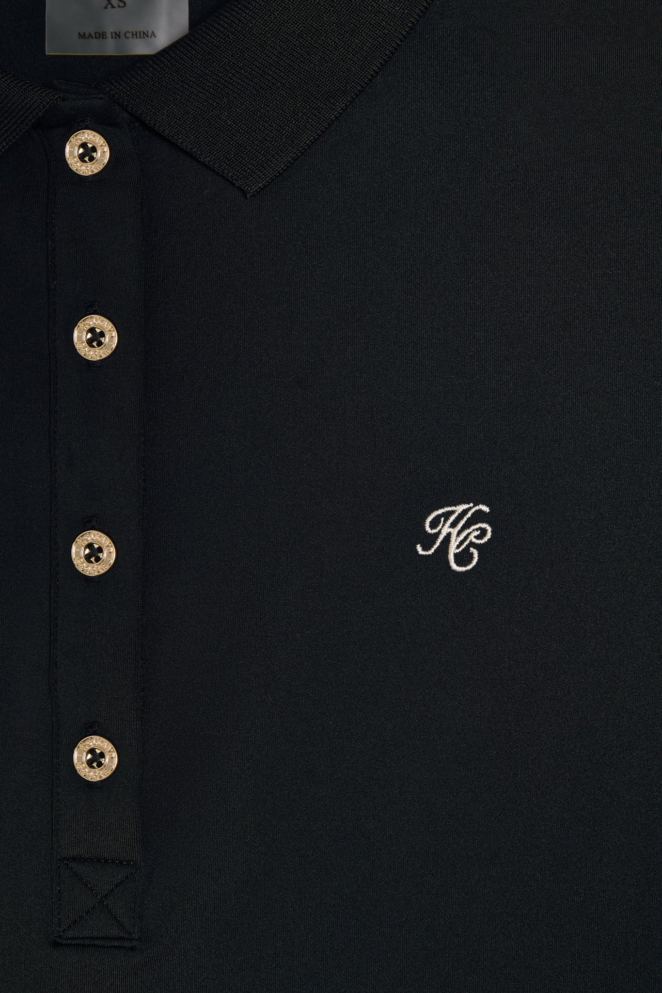 Chiltern Long Sleeve Polo Shirt (Black)