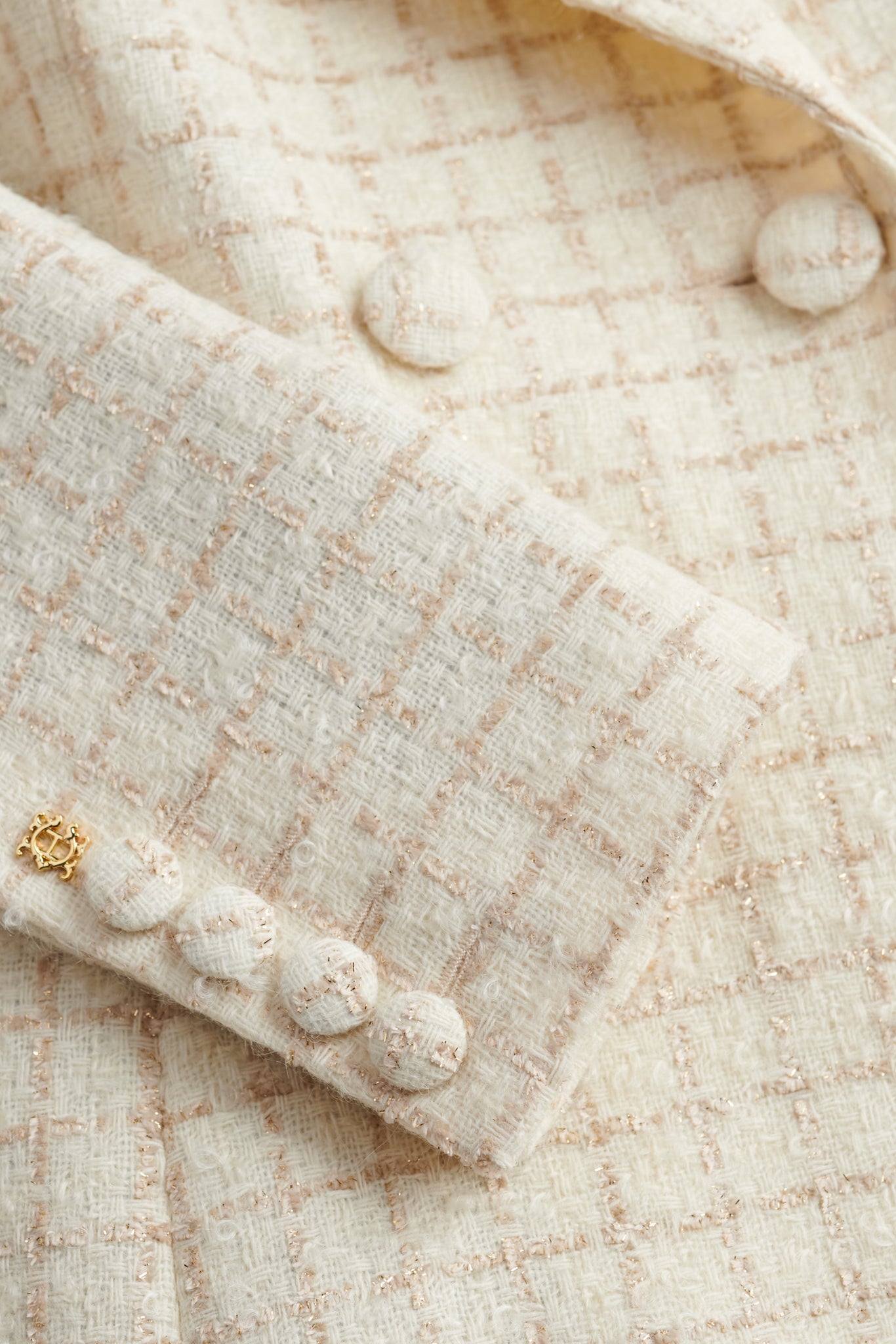 Clarendon Frock Coat (Ivory Sparkle Tweed)