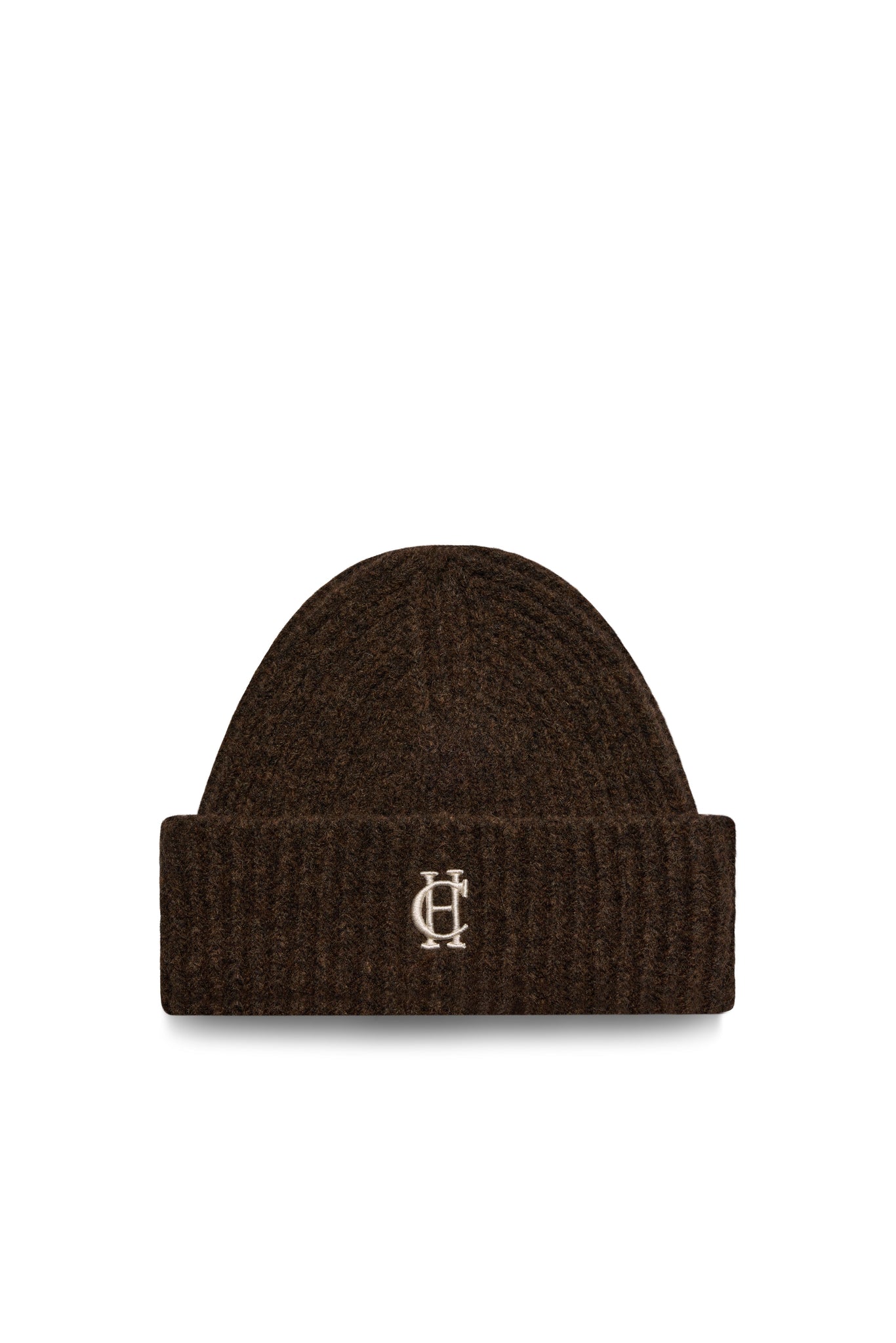 Classic Embroidered Beanie & Glove Set (Chocolate)