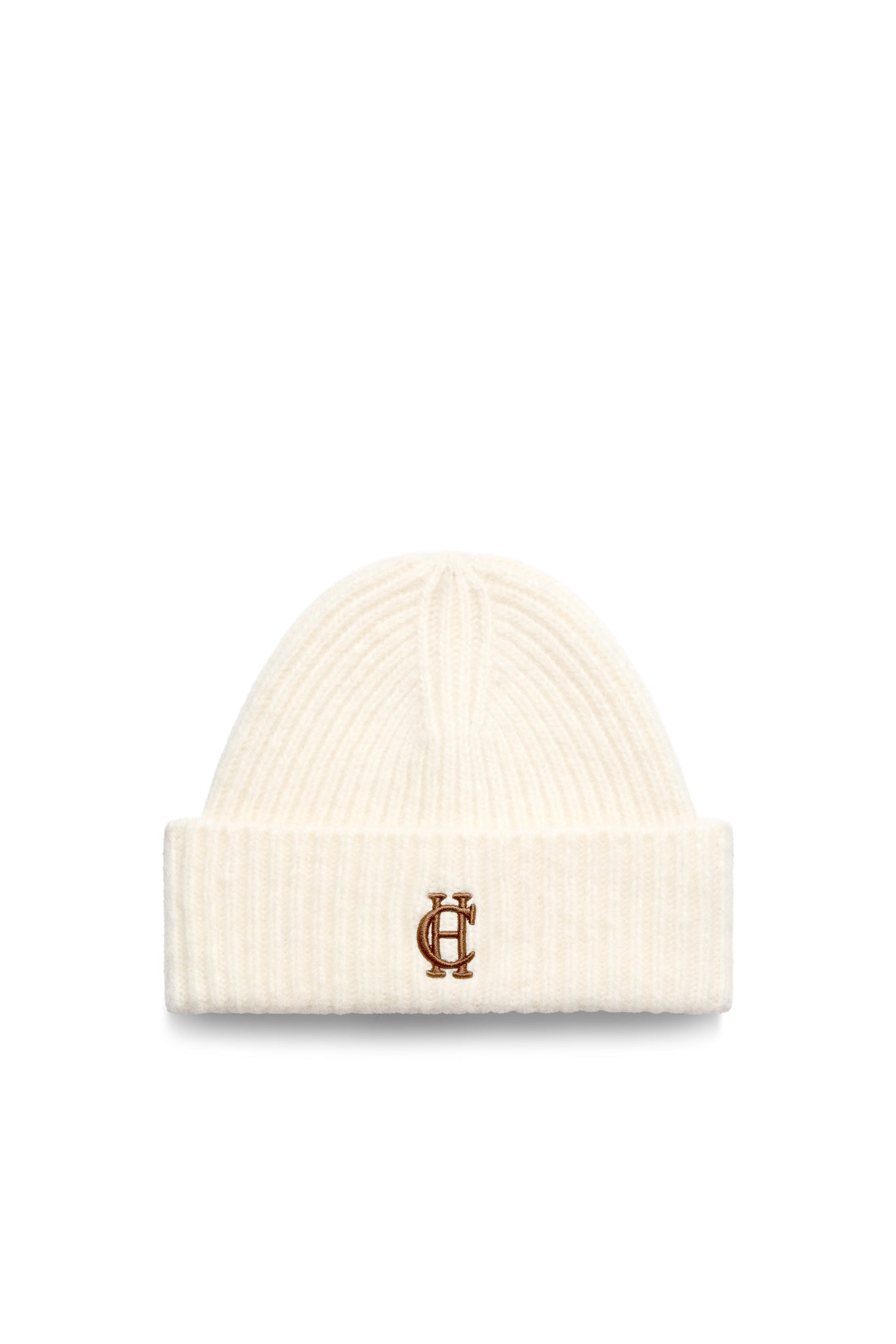 Classic Embroidered Beanie & Glove Set (Cream)