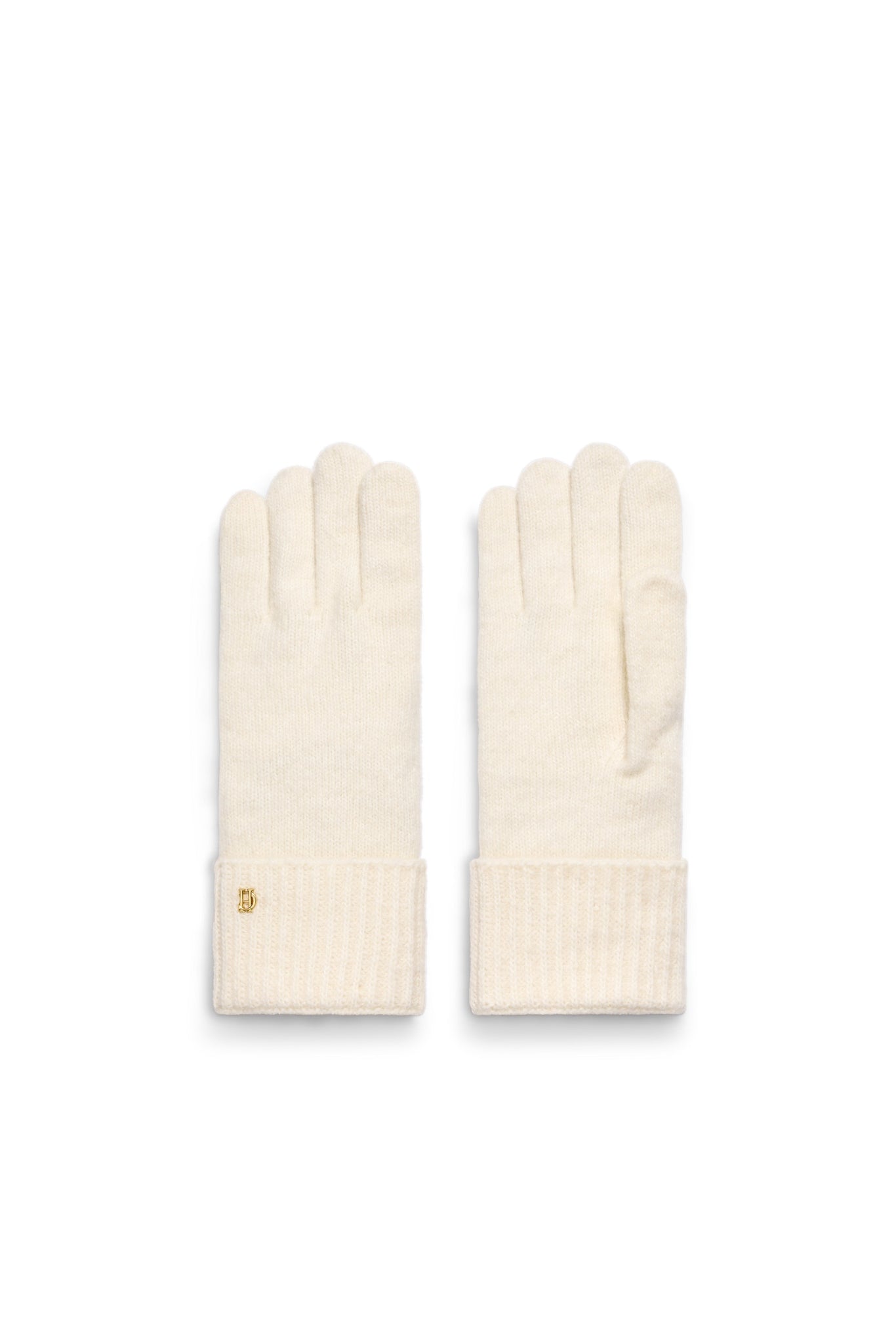 Classic Embroidered Beanie & Glove Set (Cream)