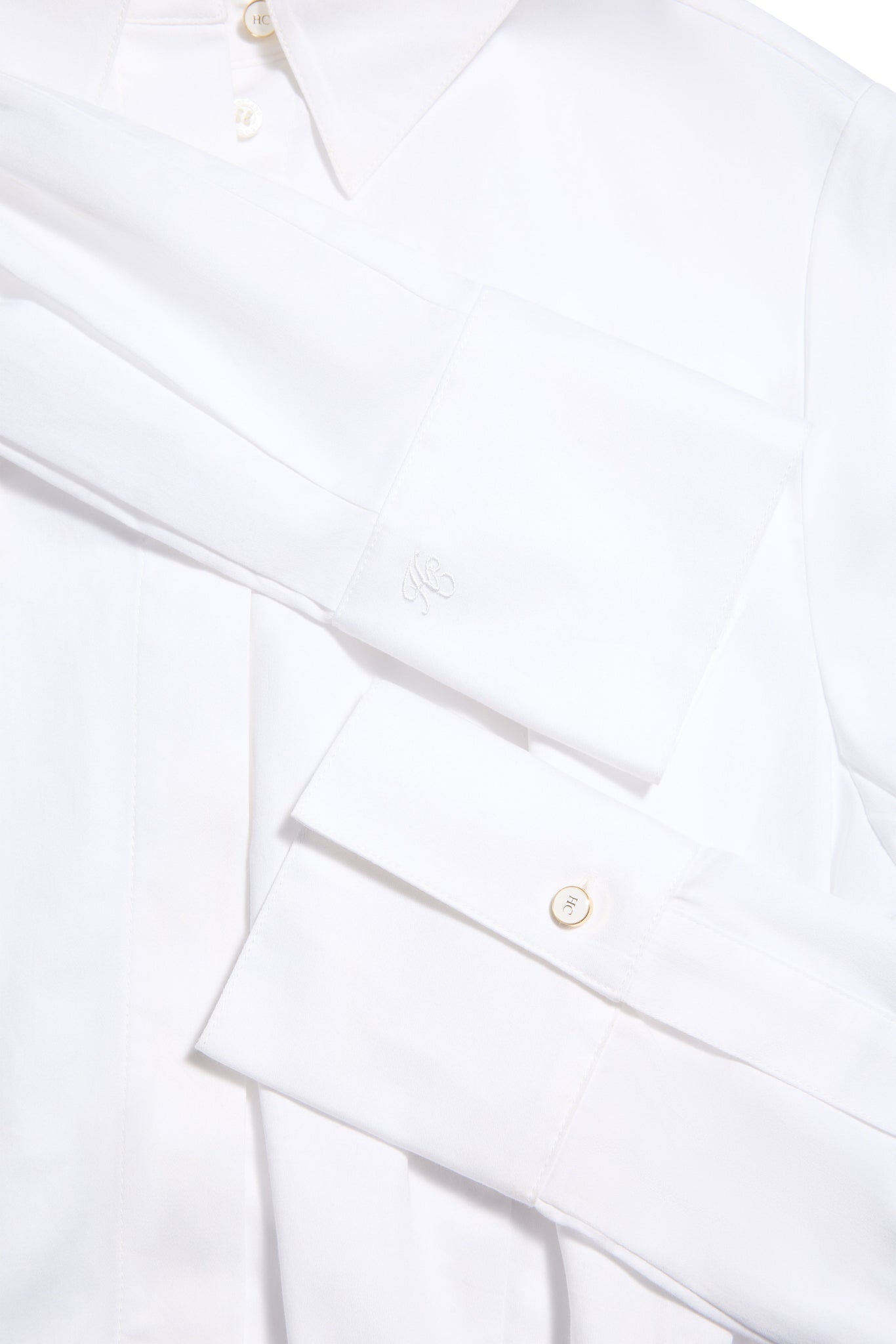 Classic Shirt Bodysuit (White)