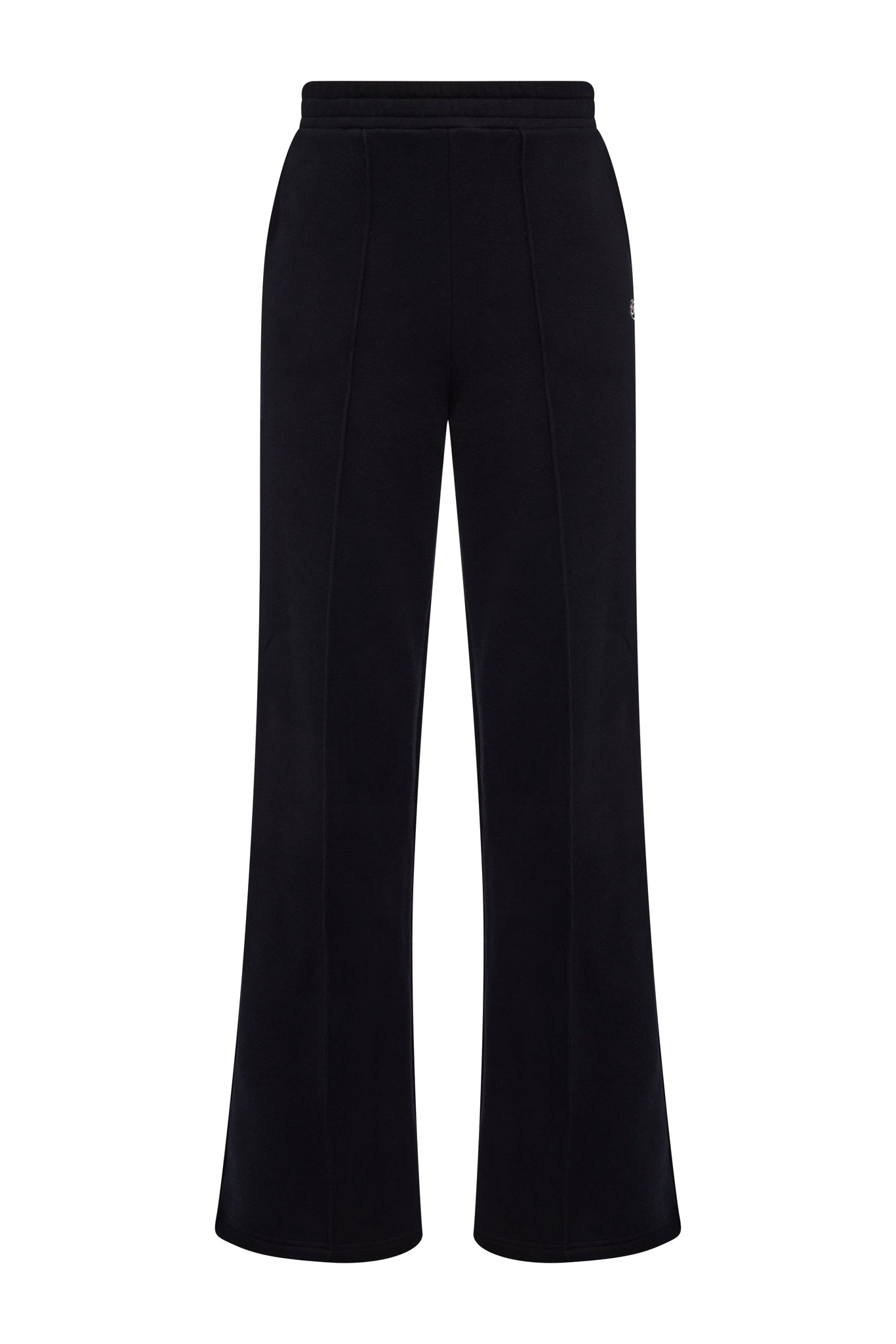 Collegiate Wide Leg Jogger (Black)
