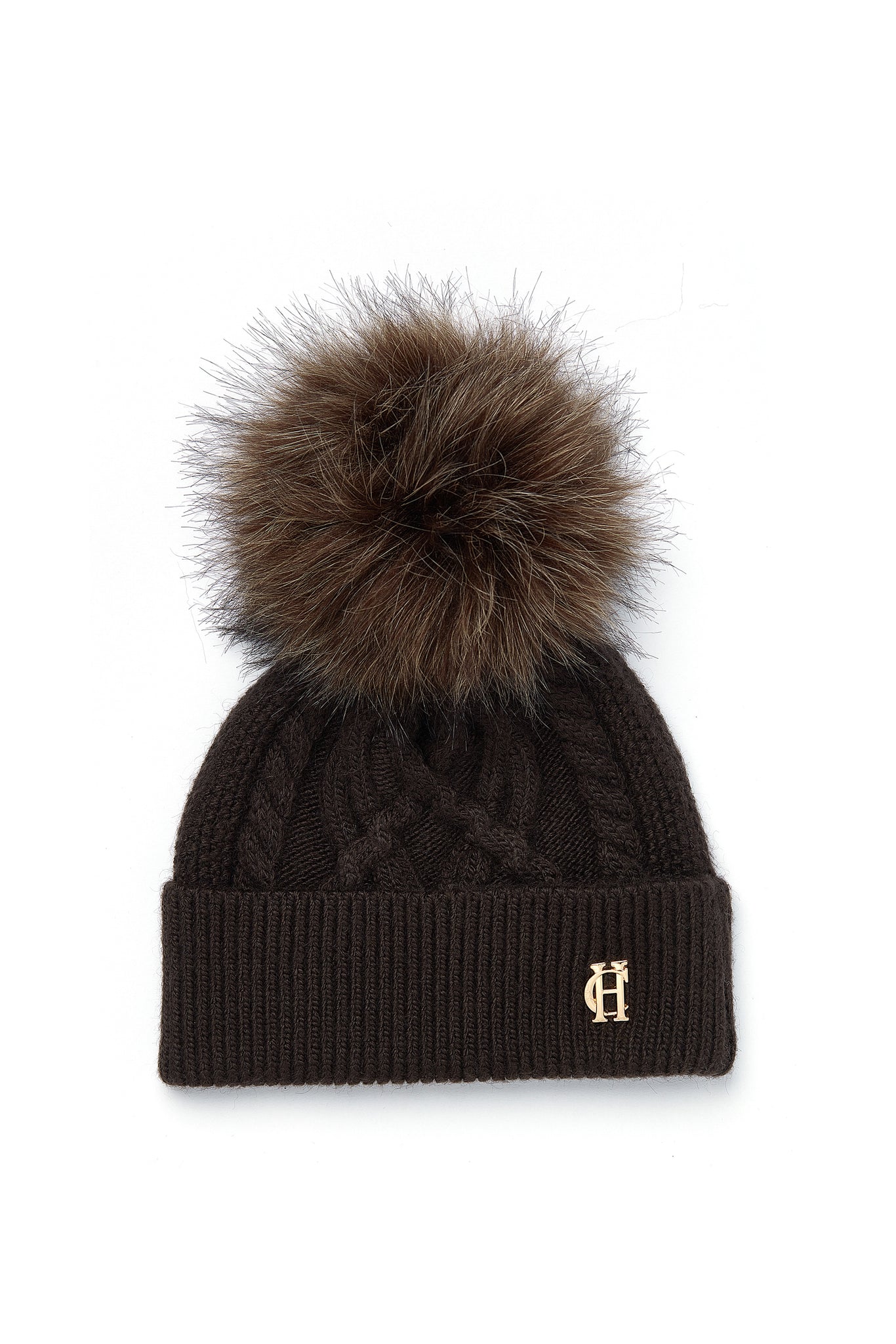 Cortina Bobble Hat (Chocolate Mink)