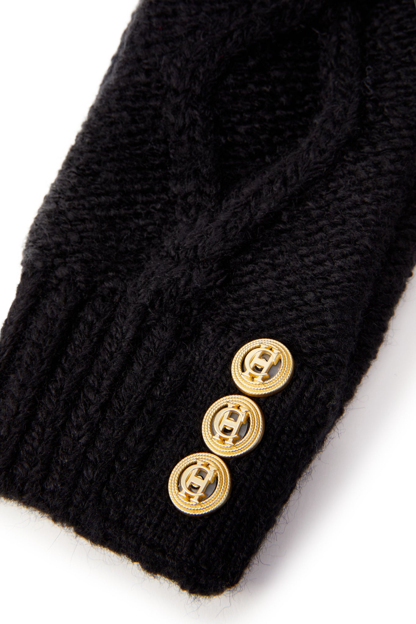 Cortina Fingerless Gloves (Black)