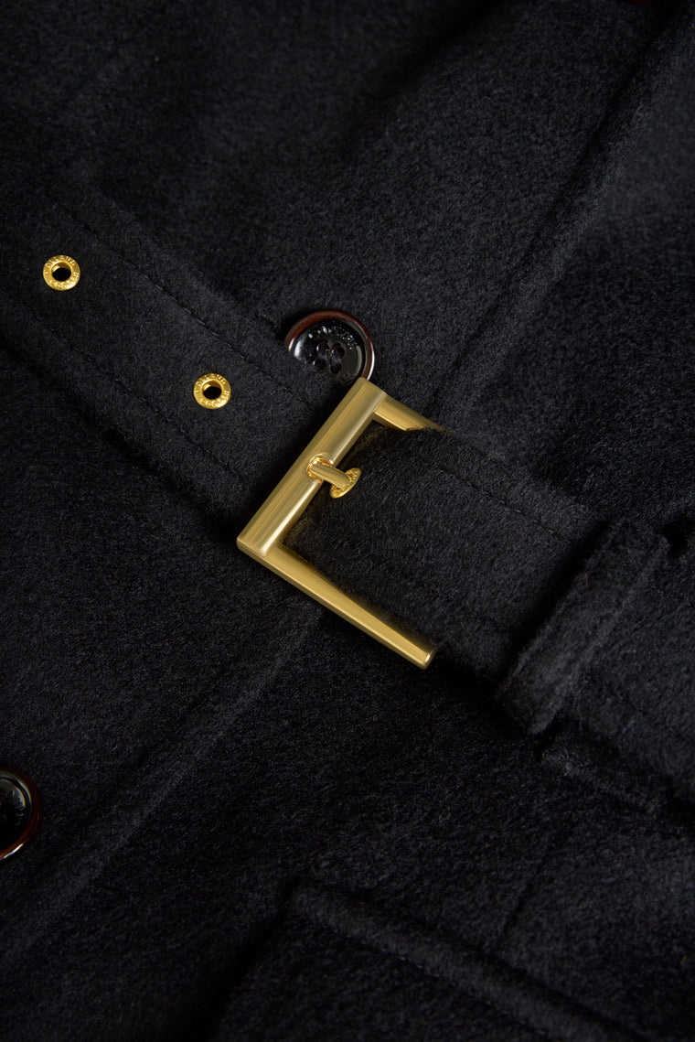Cotswold Belted Jacket (Soft Black)