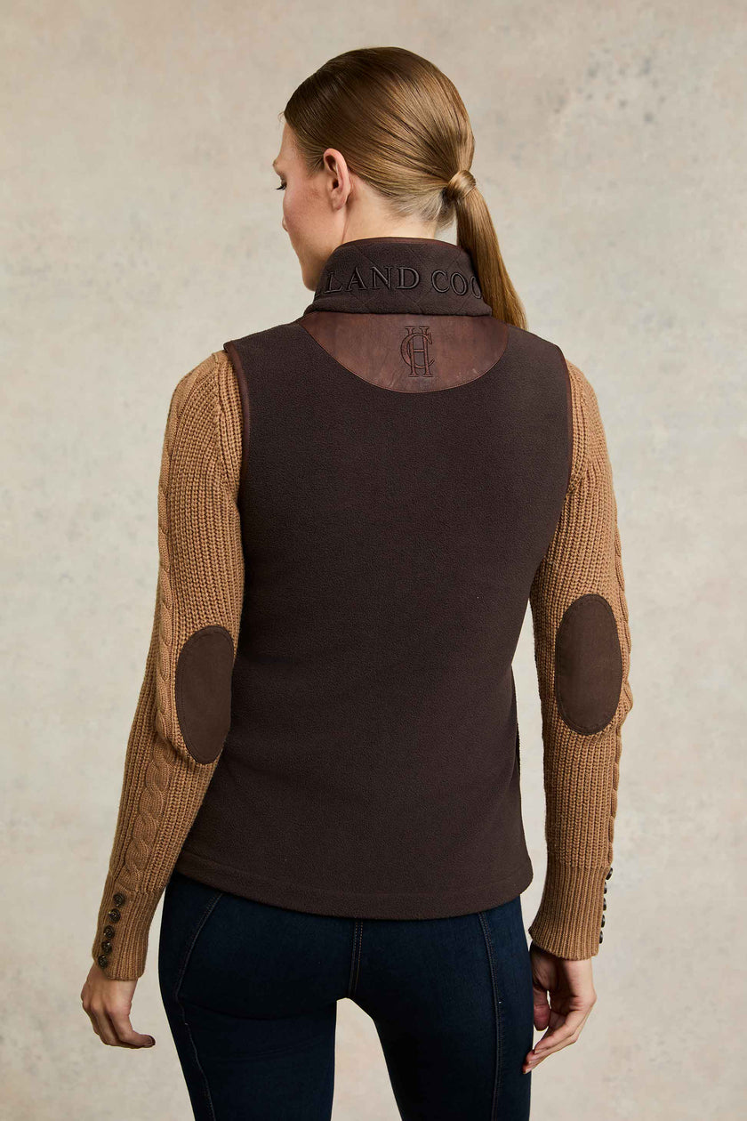 Country Fleece Gilet (Chocolate)