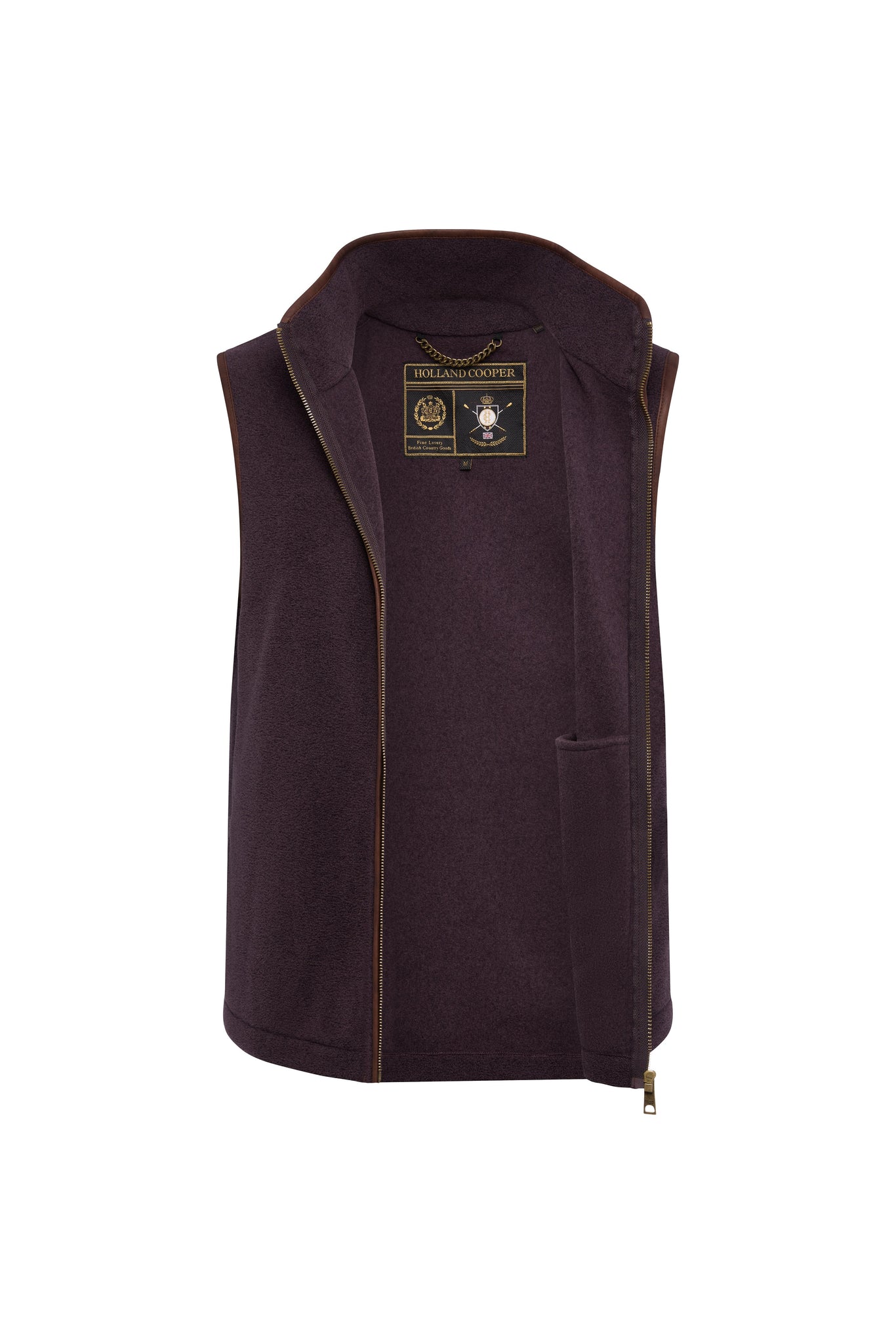 Men's Country Fleece Gilet (Claret)