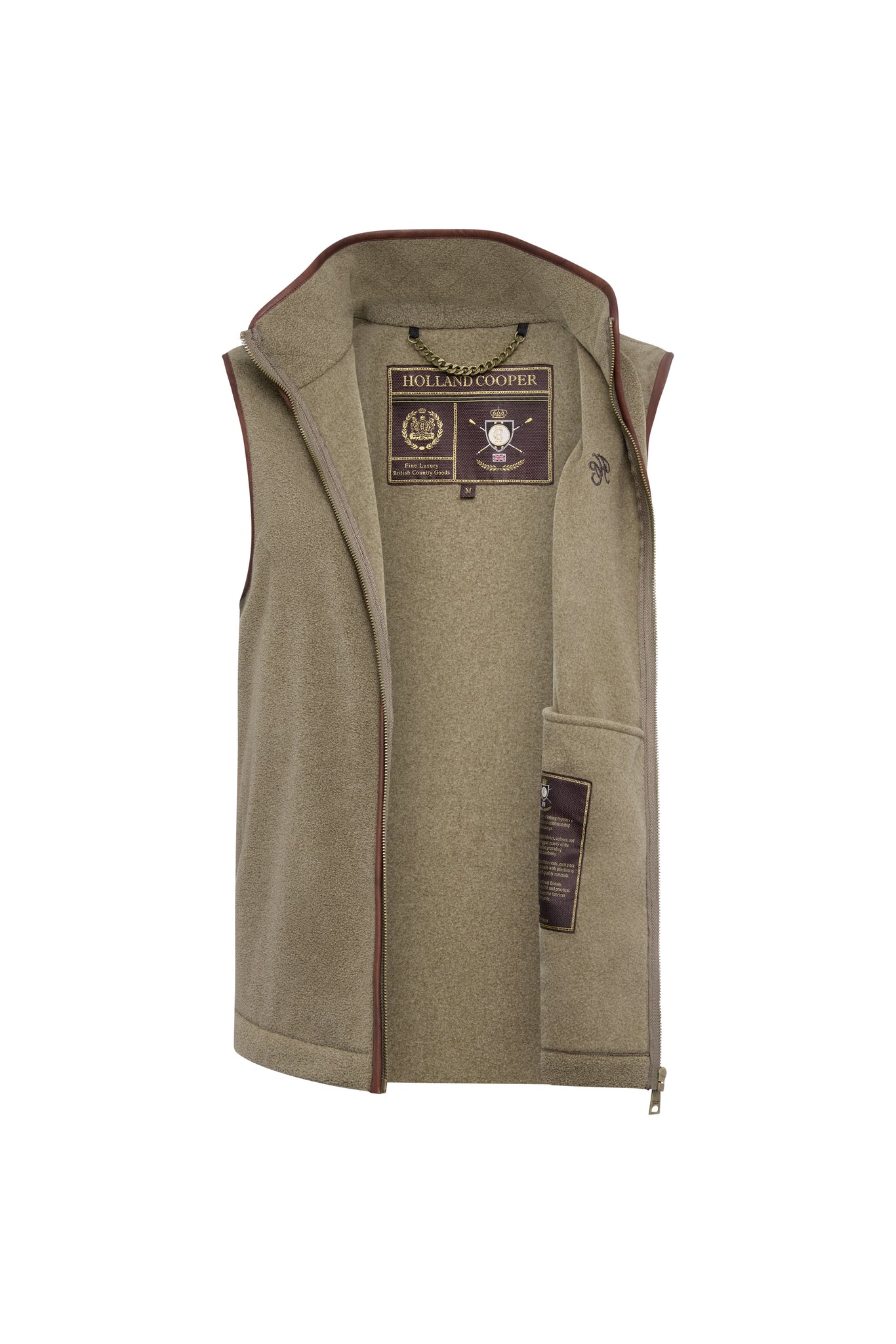 Men's Country Fleece Gilet (Dusty Khaki)