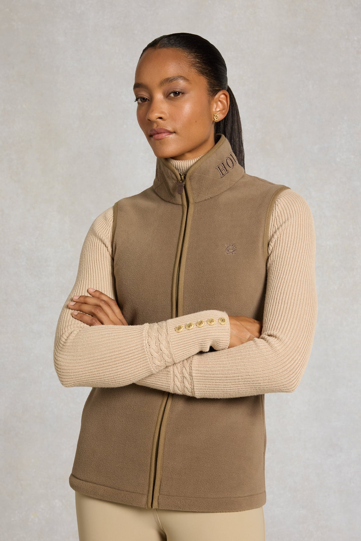Country Fleece Gilet (Mocha)