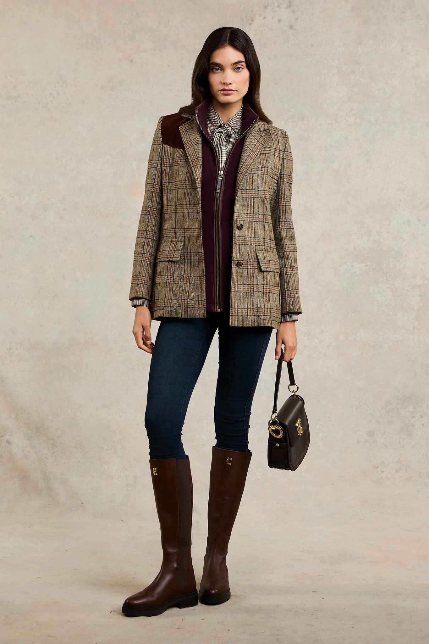 Country Fleece Gilet (Mulberry)