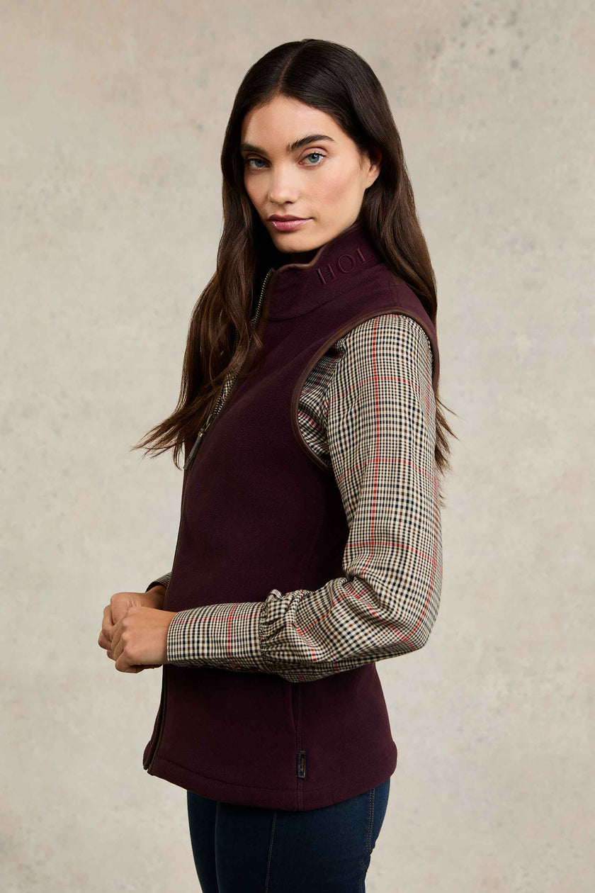 Country Fleece Gilet (Mulberry)