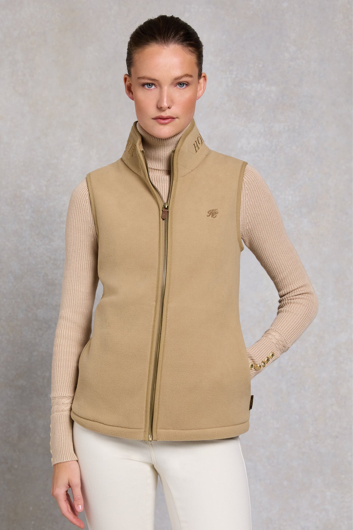 Country Fleece Gilet (Sand)