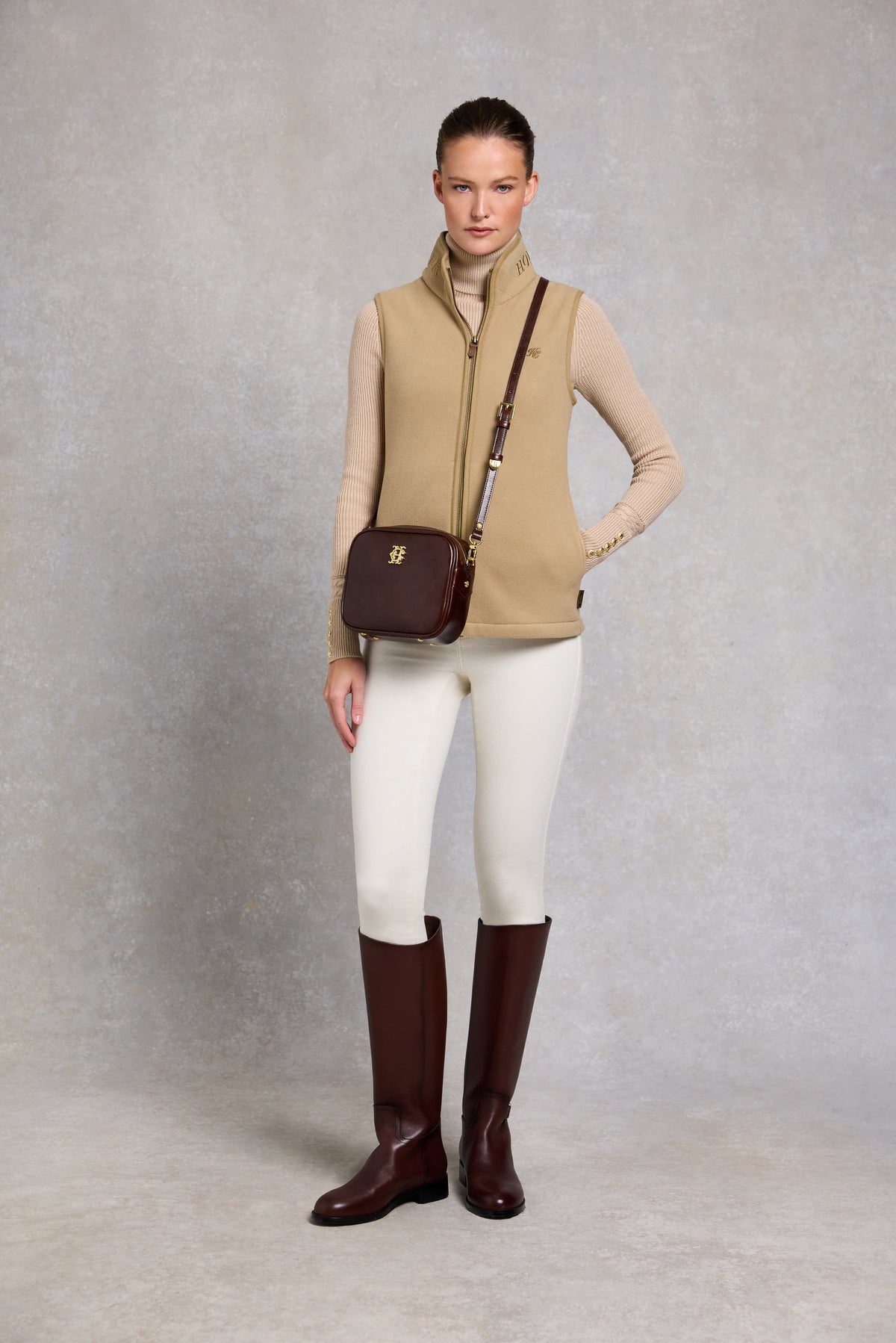 Country Fleece Gilet (Sand)