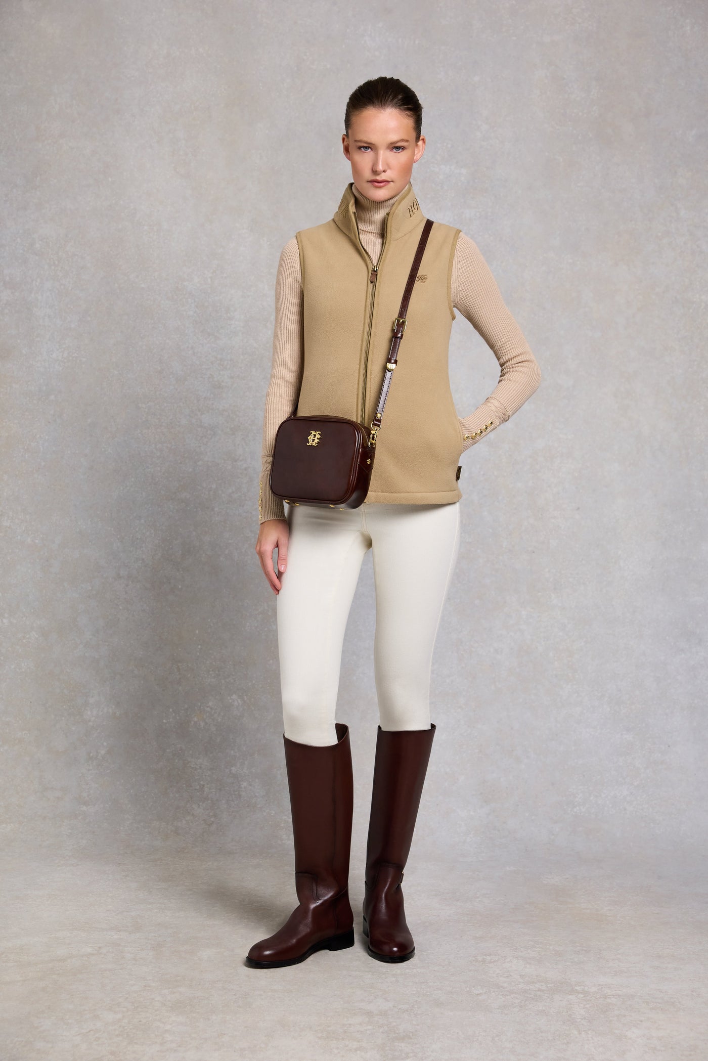 Country Fleece Gilet (Sand)