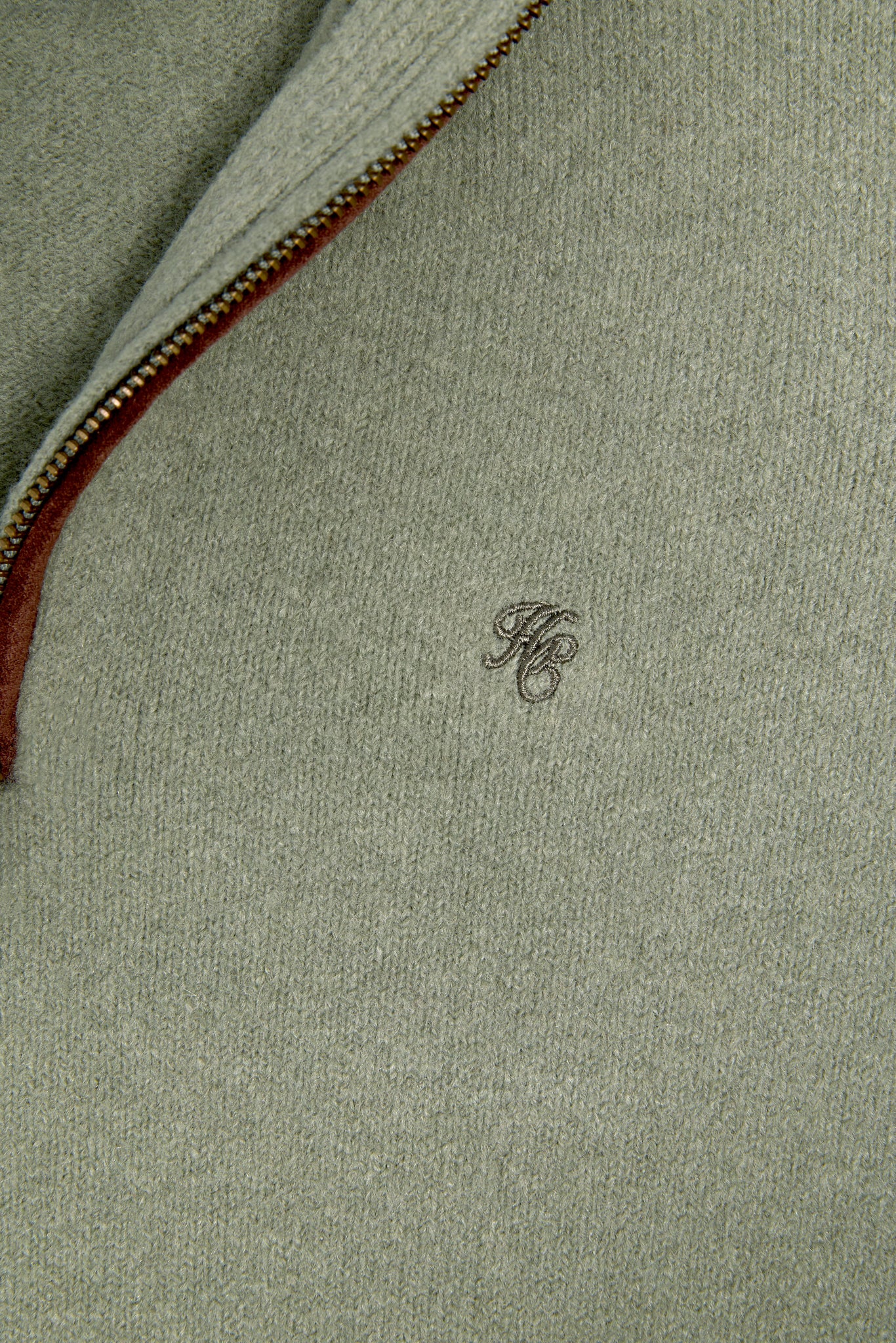 Country Quarter Zip Knit (Sage)