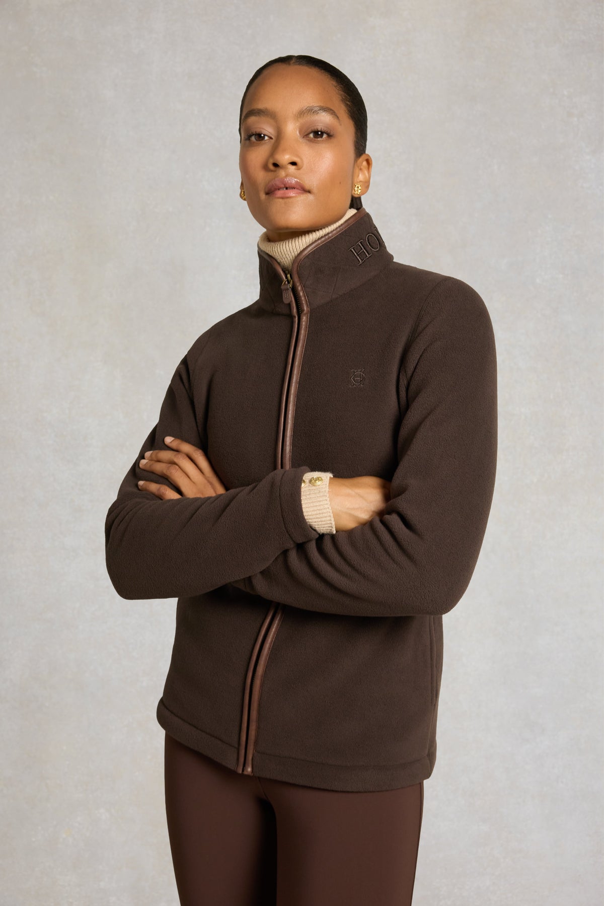 Country Fleece Jacket (Chocolate)