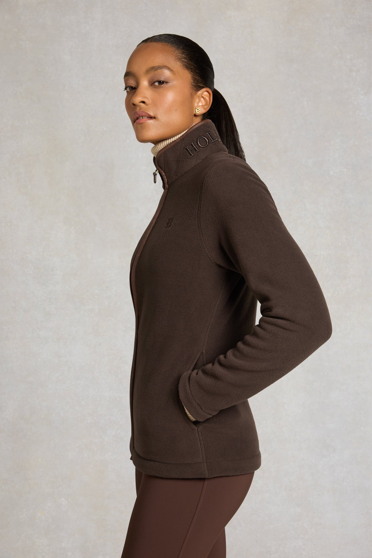 Country Fleece Jacket (Chocolate)
