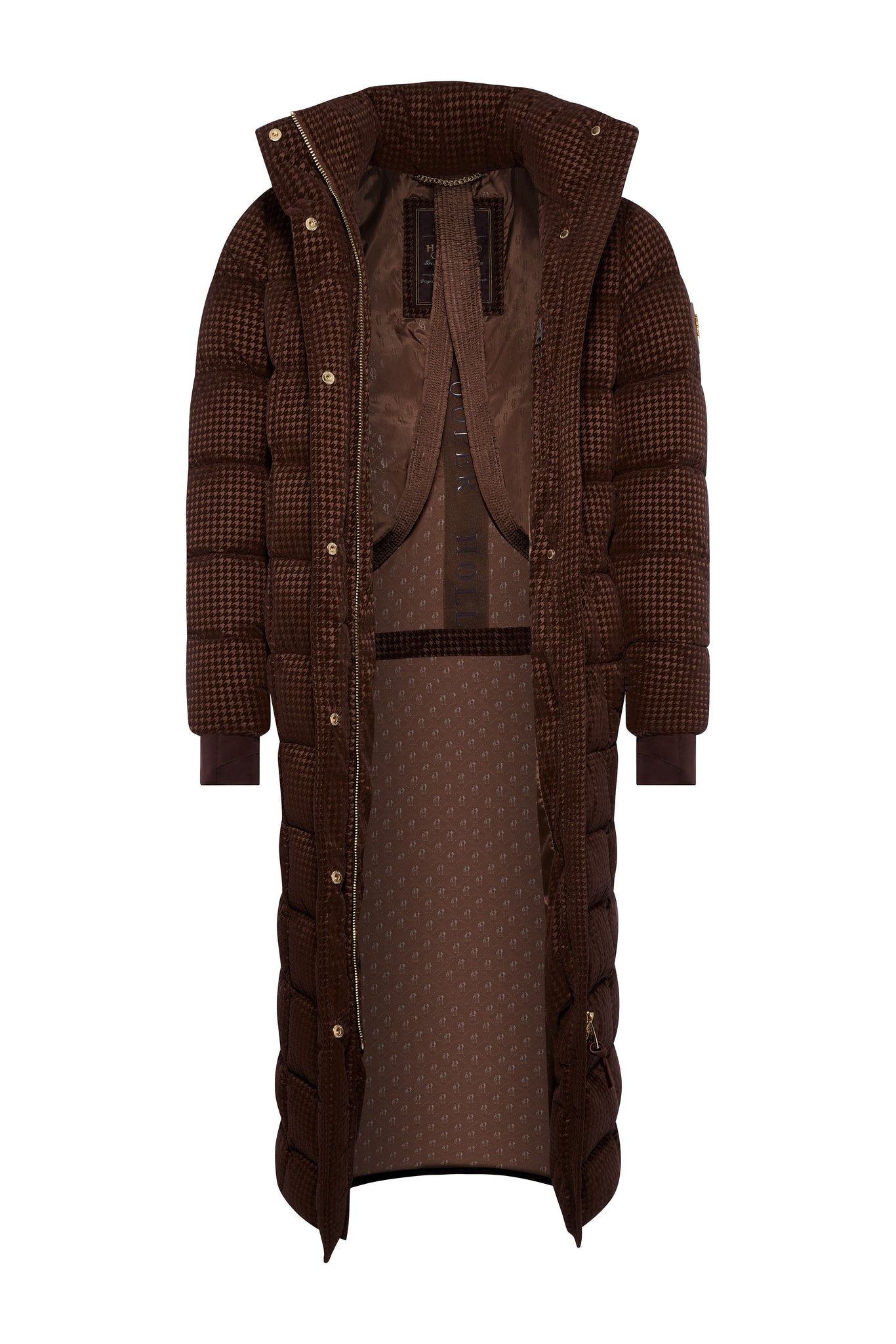 Crawford Longline Coat (Cocoa Mini Flock)