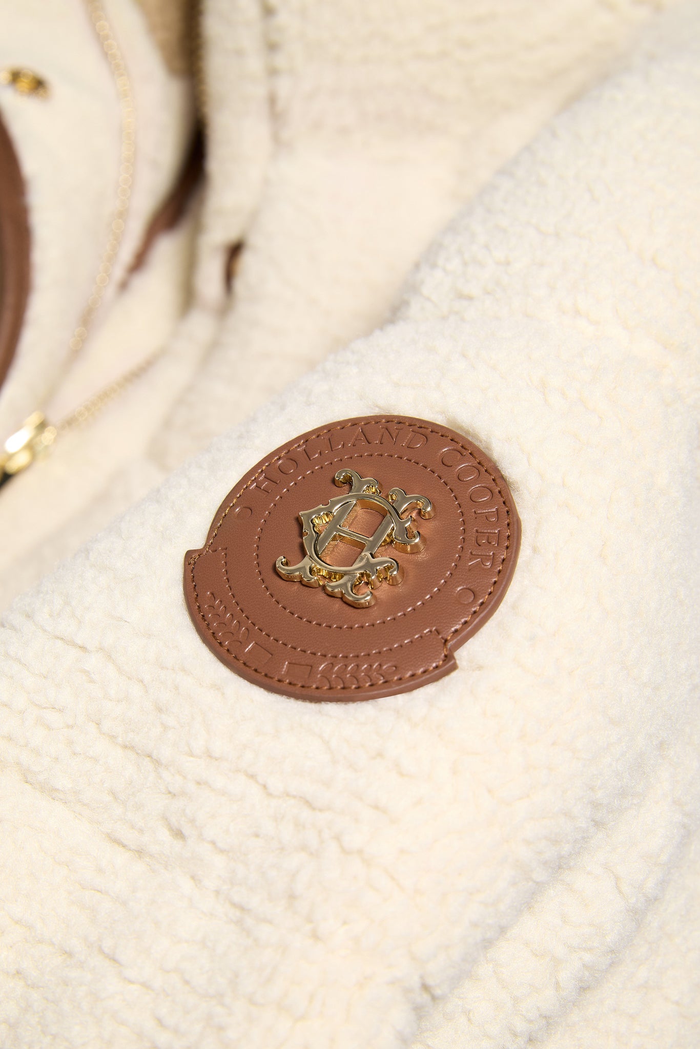 Crawford Longline Coat (Natural Borg)