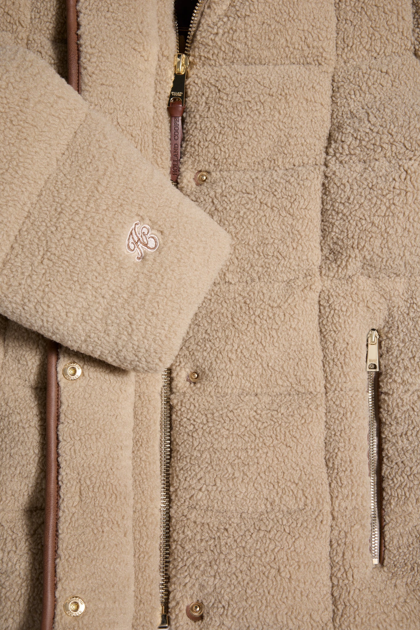 Crawford Padded Jacket (Natural Borg)