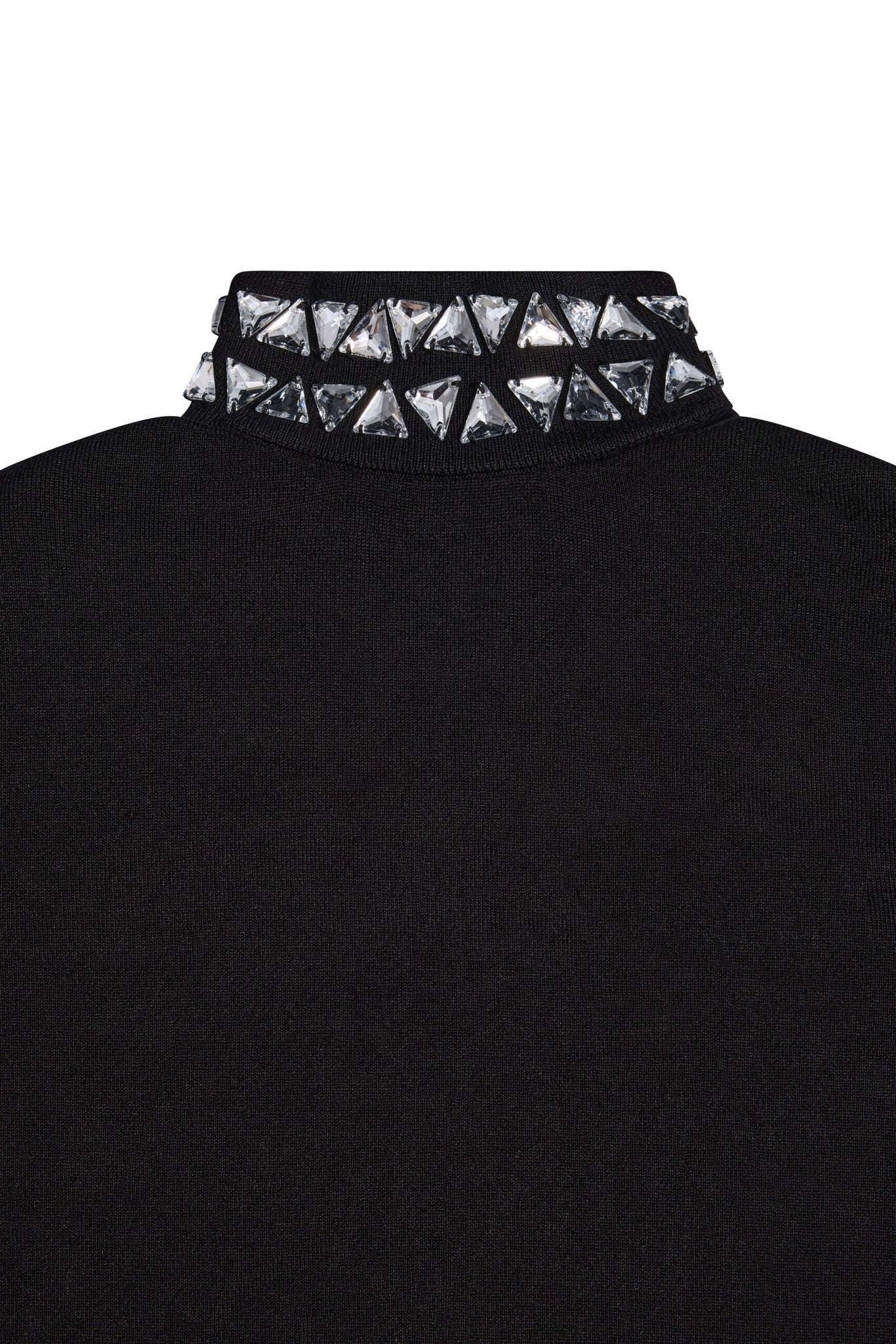 Crystal High Neck Knit (Black)
