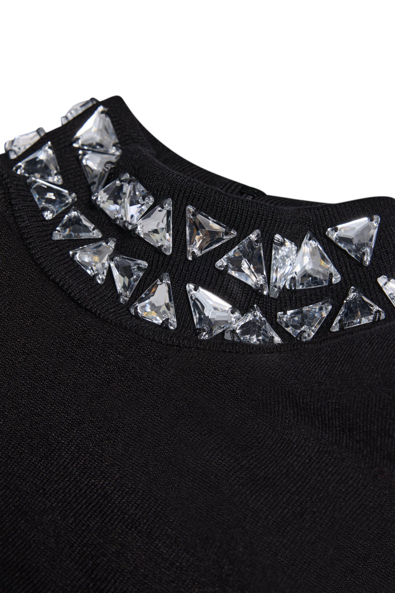 Crystal High Neck Knit (Black)