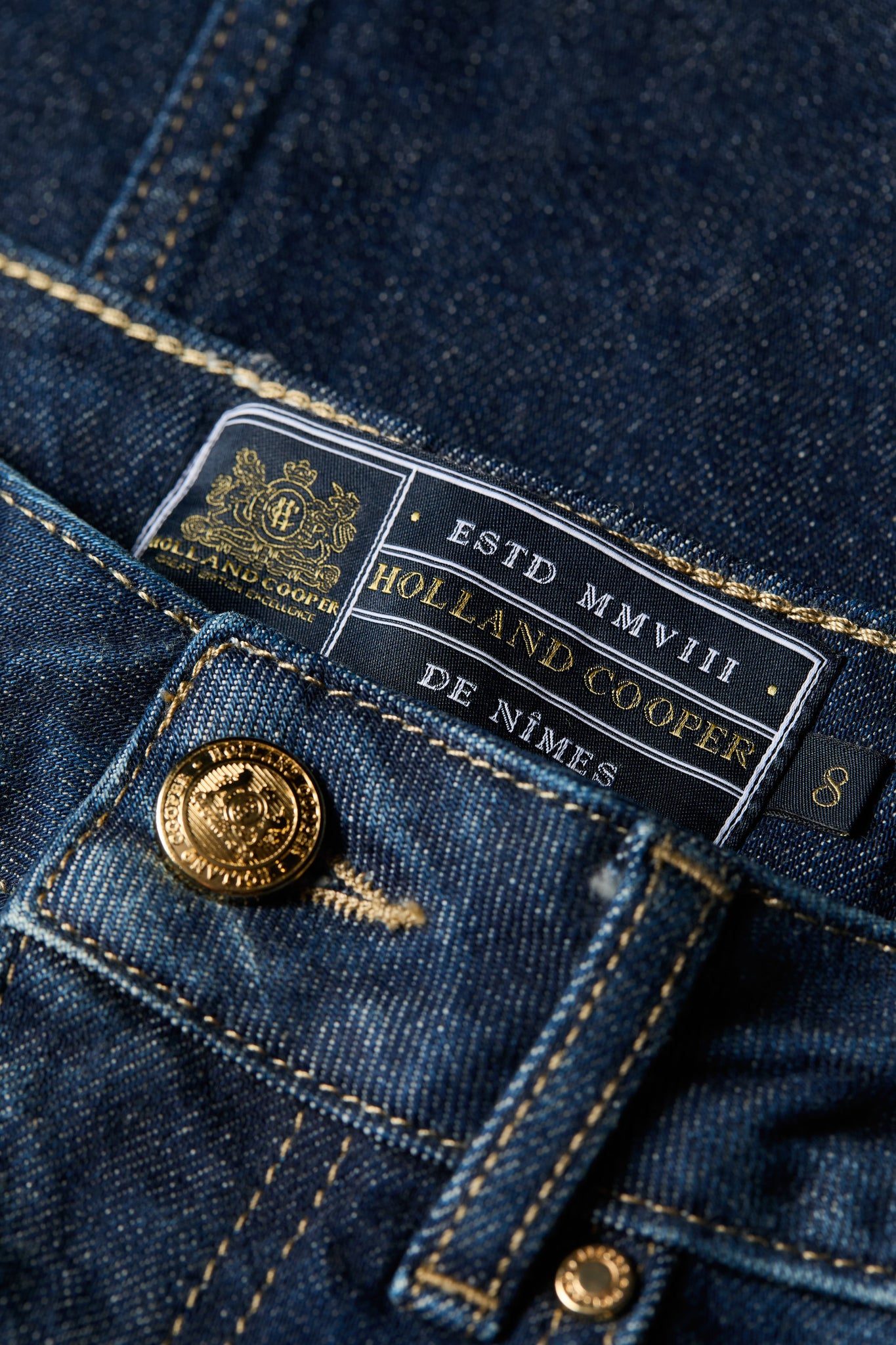 Denim Maxi Skirt (Deep Indigo)