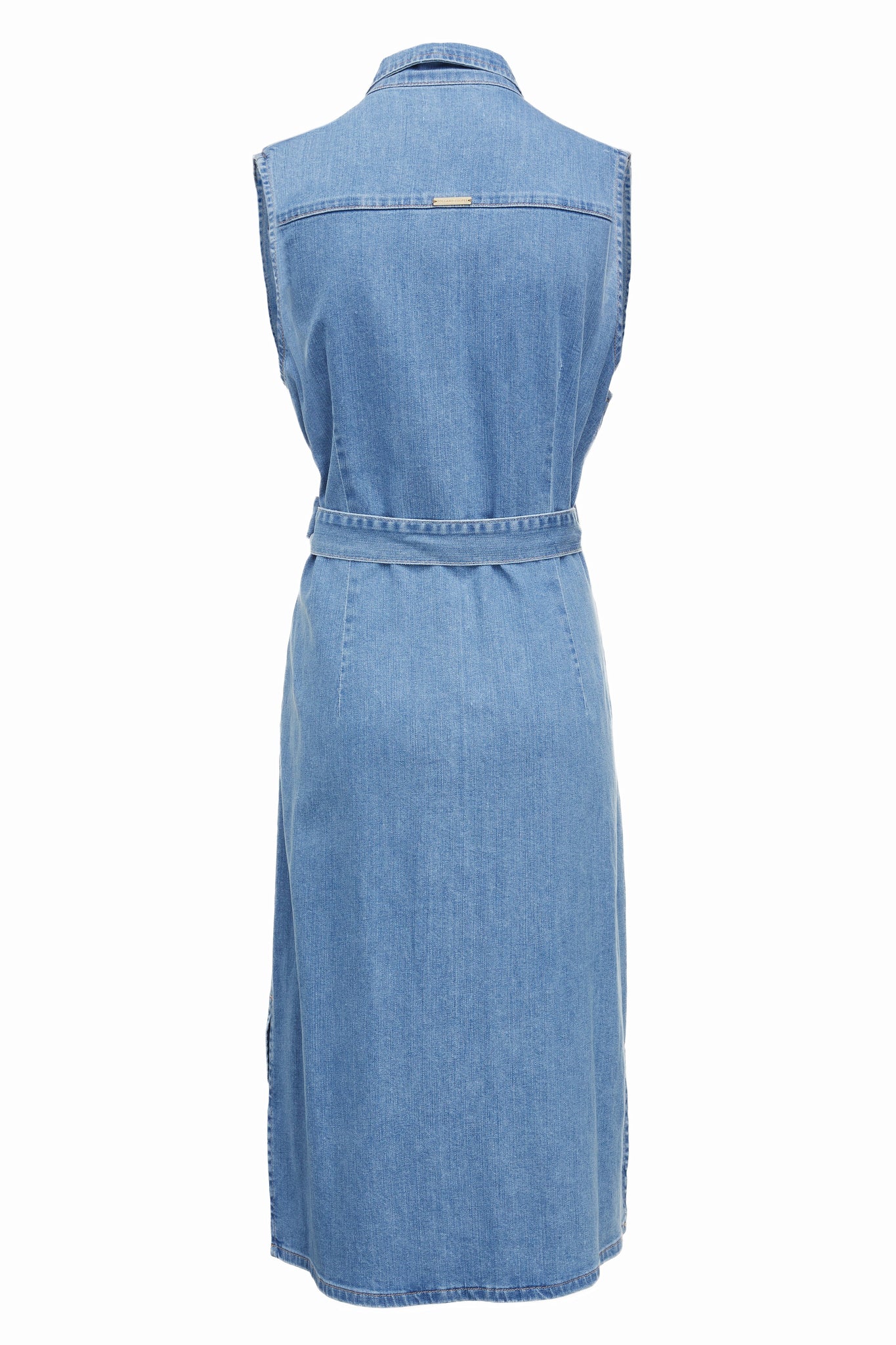 Denim Sleeveless Shirt Dress (Light Indigo Wash) – Holland Cooper US